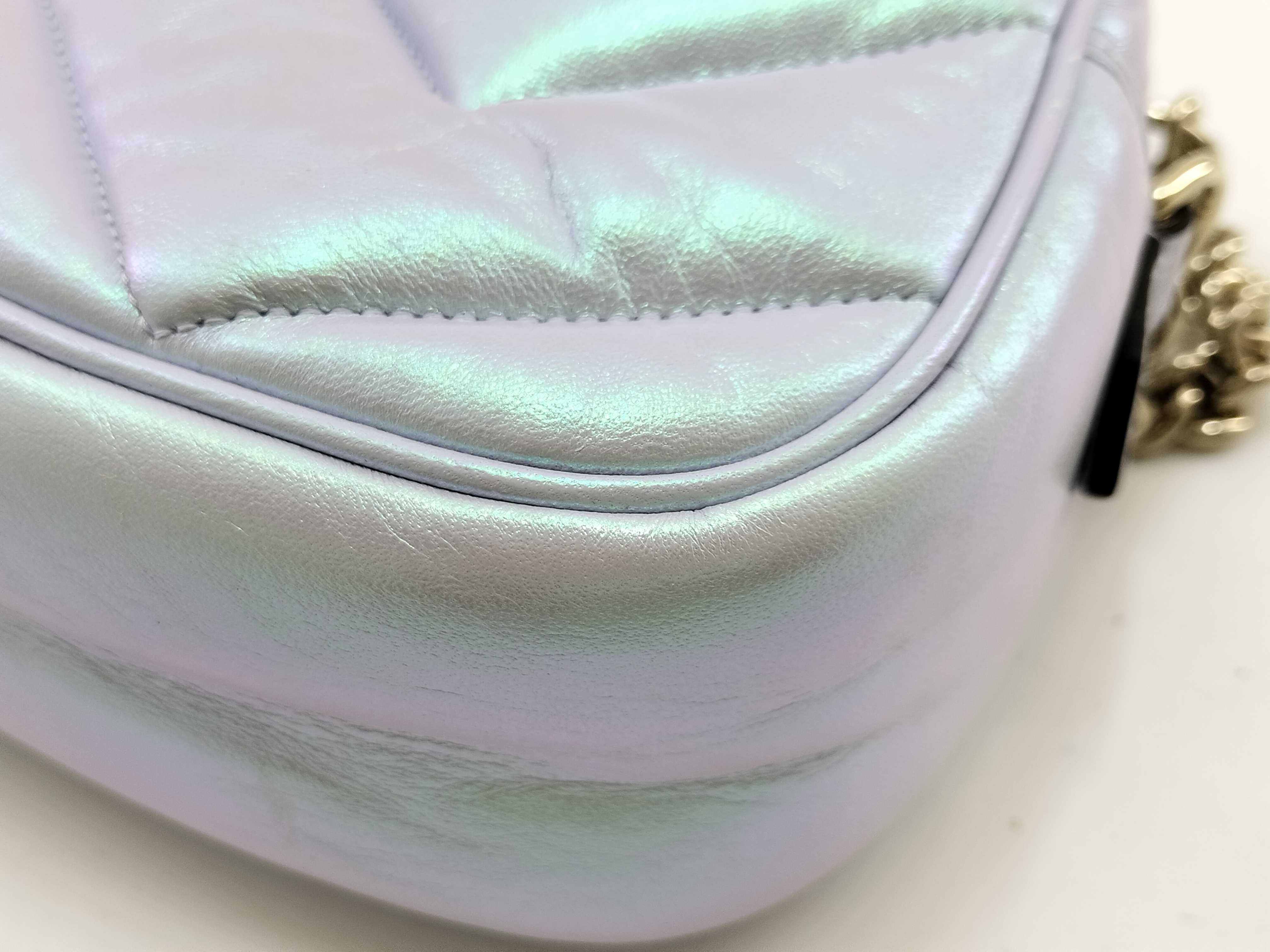 Unused Marmont Chain Shoulder Bag in Aurora — view 4