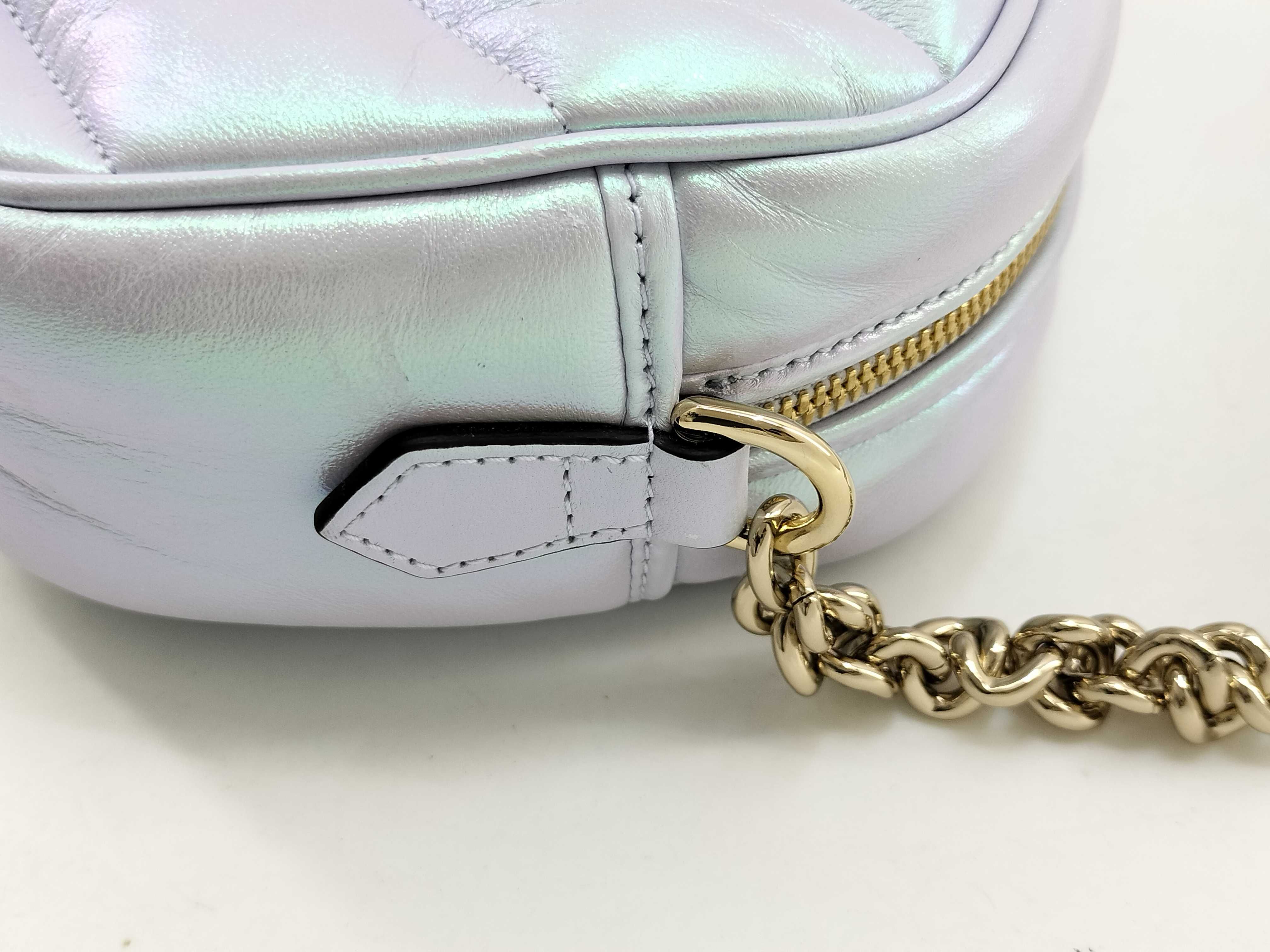 Unused Marmont Chain Shoulder Bag in Aurora — view 5