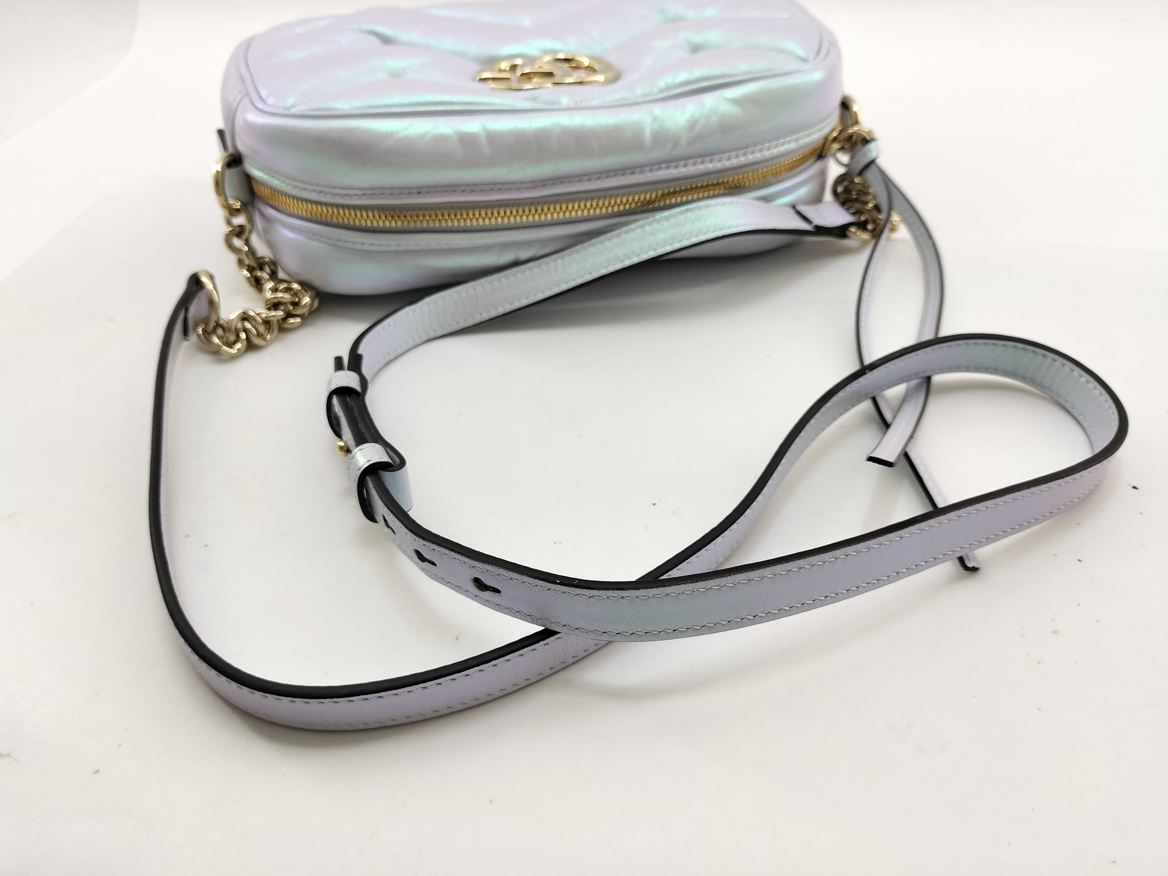 Unused Marmont Chain Shoulder Bag in Aurora — view 6
