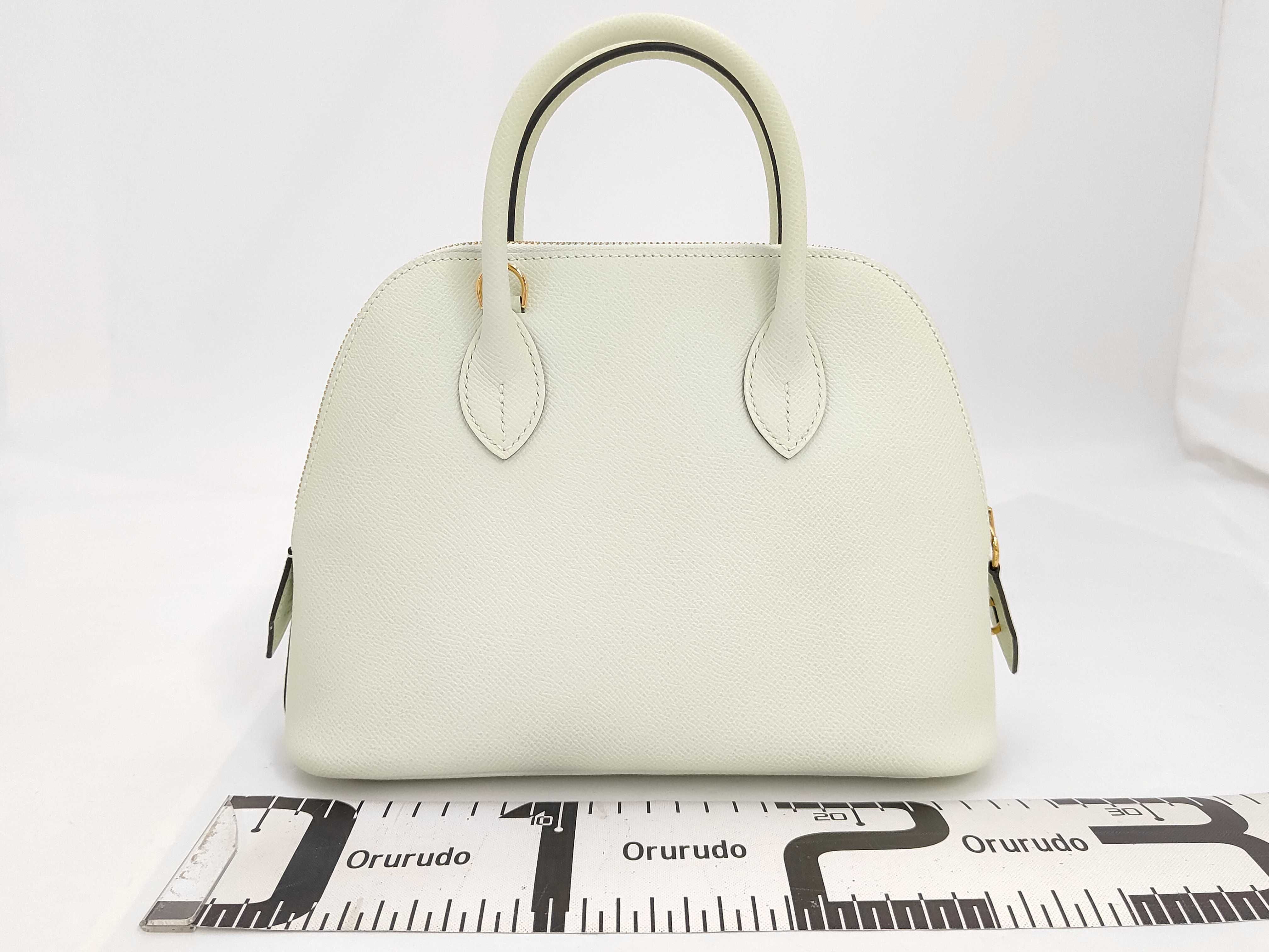 Bolide 1923 25 Epsom Leather Vert Fizz Gold Hardware B Stamp Handbag — view 2