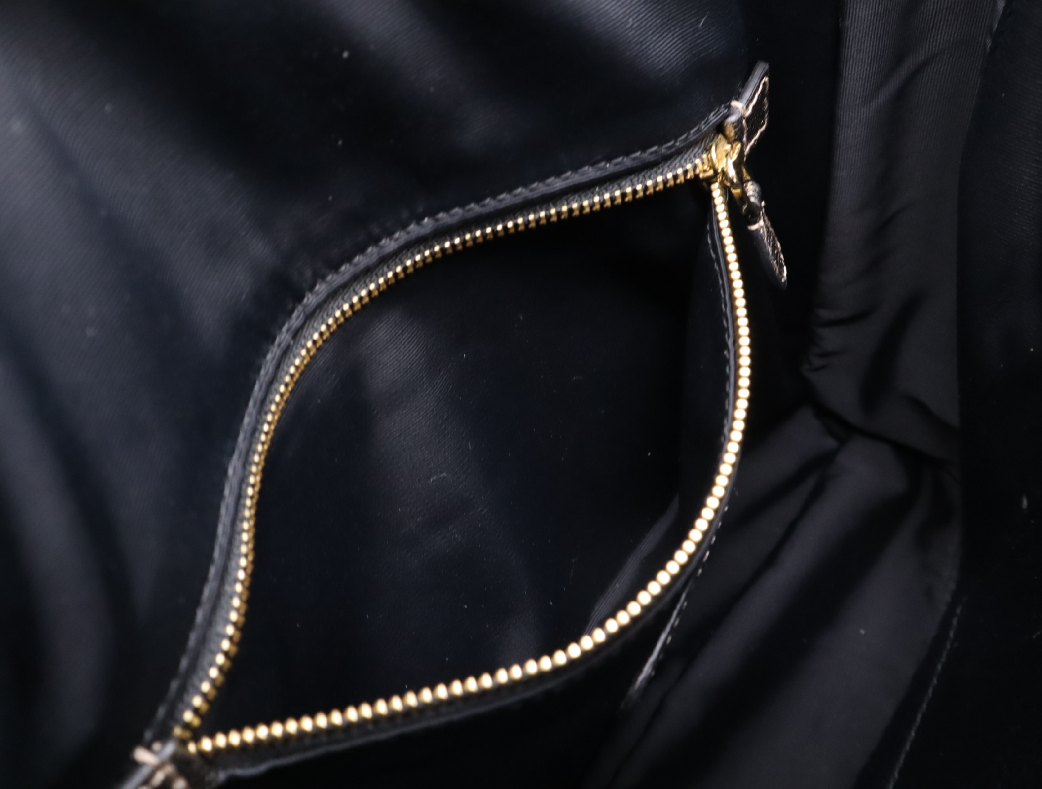 Leather Anagram 2-Way Shoulder Bag with Gold Hardware and Shoulder Strap — view 11