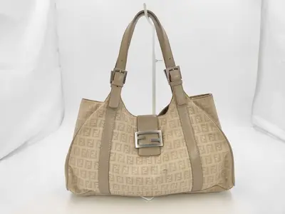 Zucchino Canvas x Leather Tote Bag