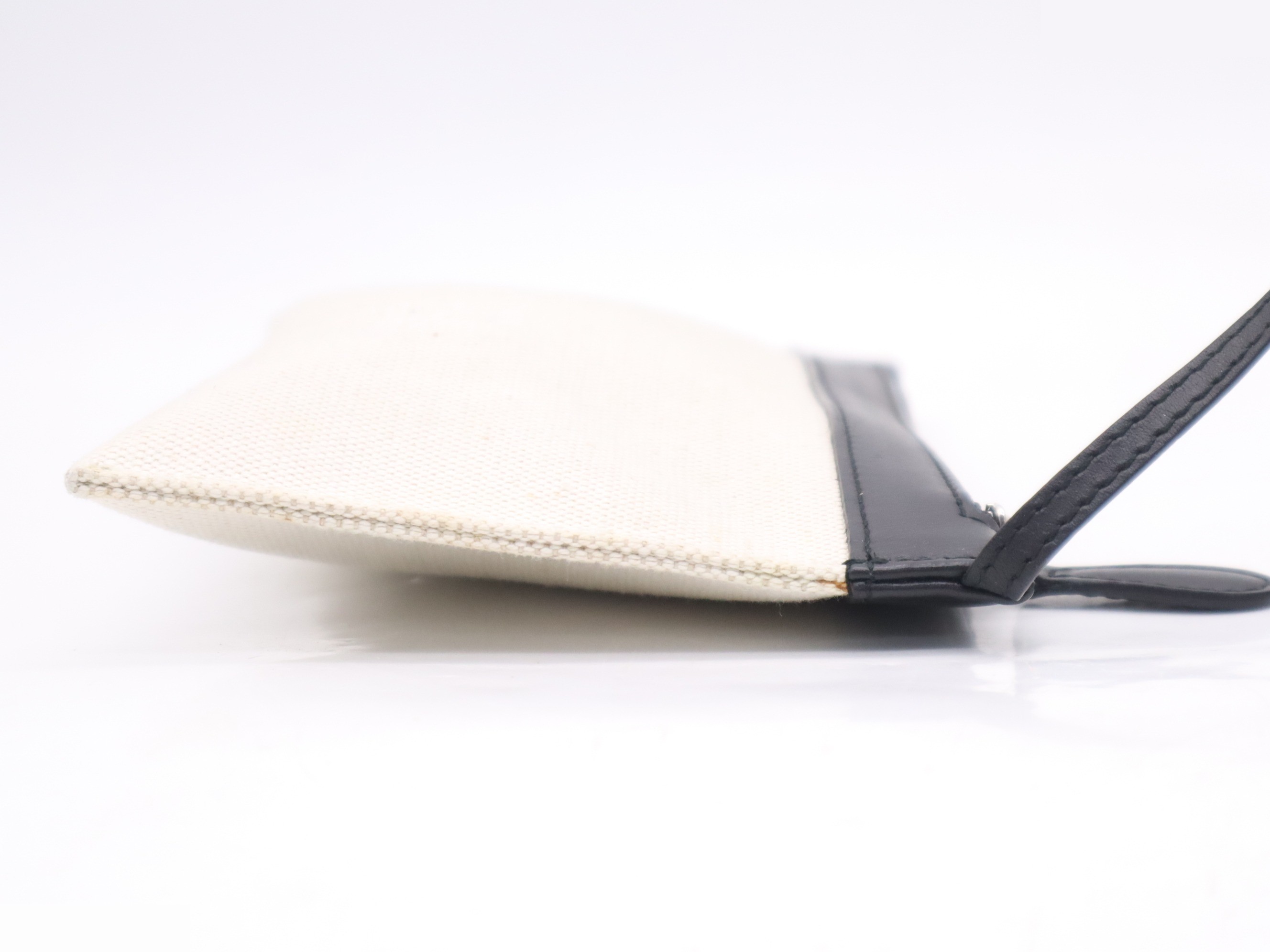 Canvas bag, navy, with pouch, beige, black. — view 11