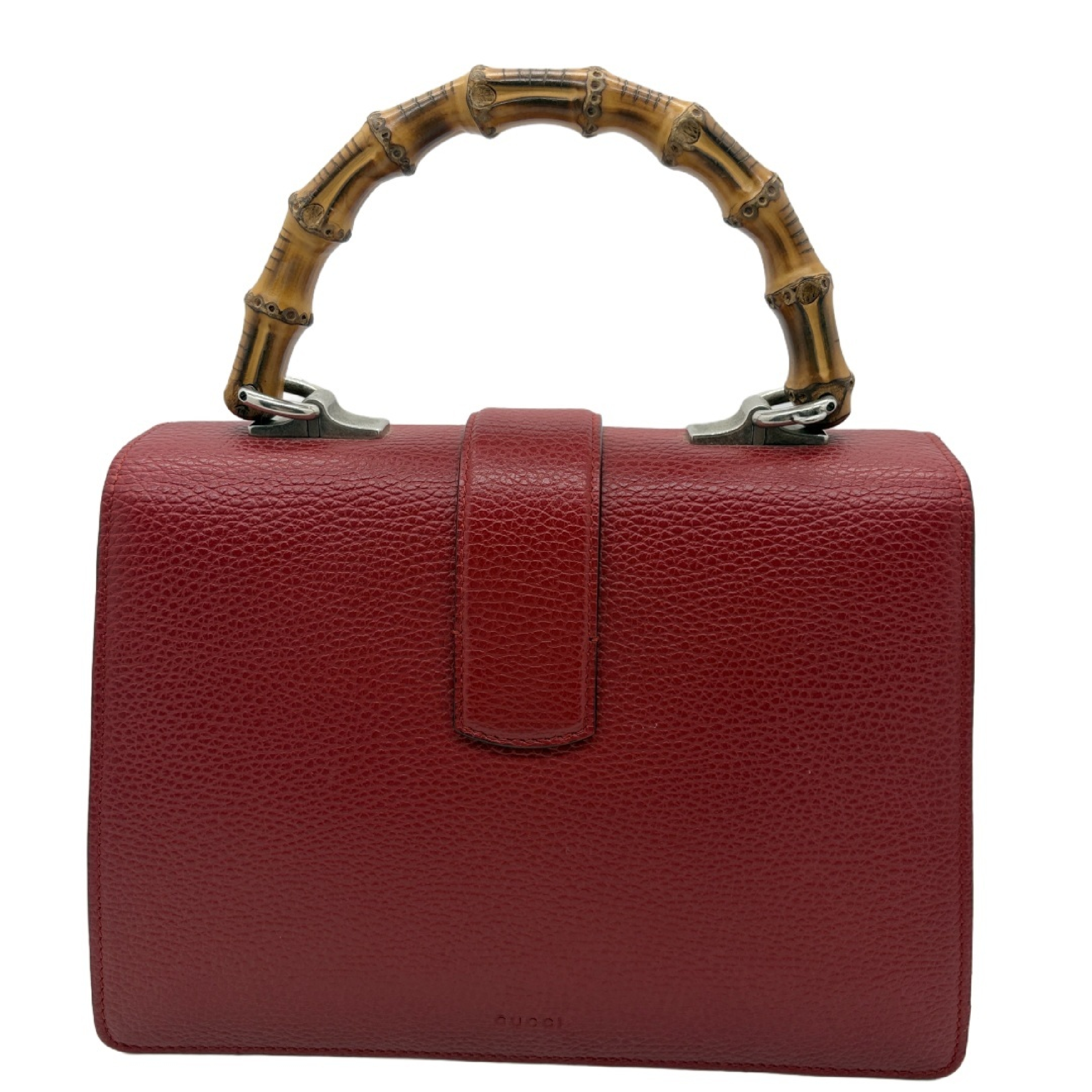 Dionysus Bamboo Crystal Tiger Head Leather Handbag — view 2