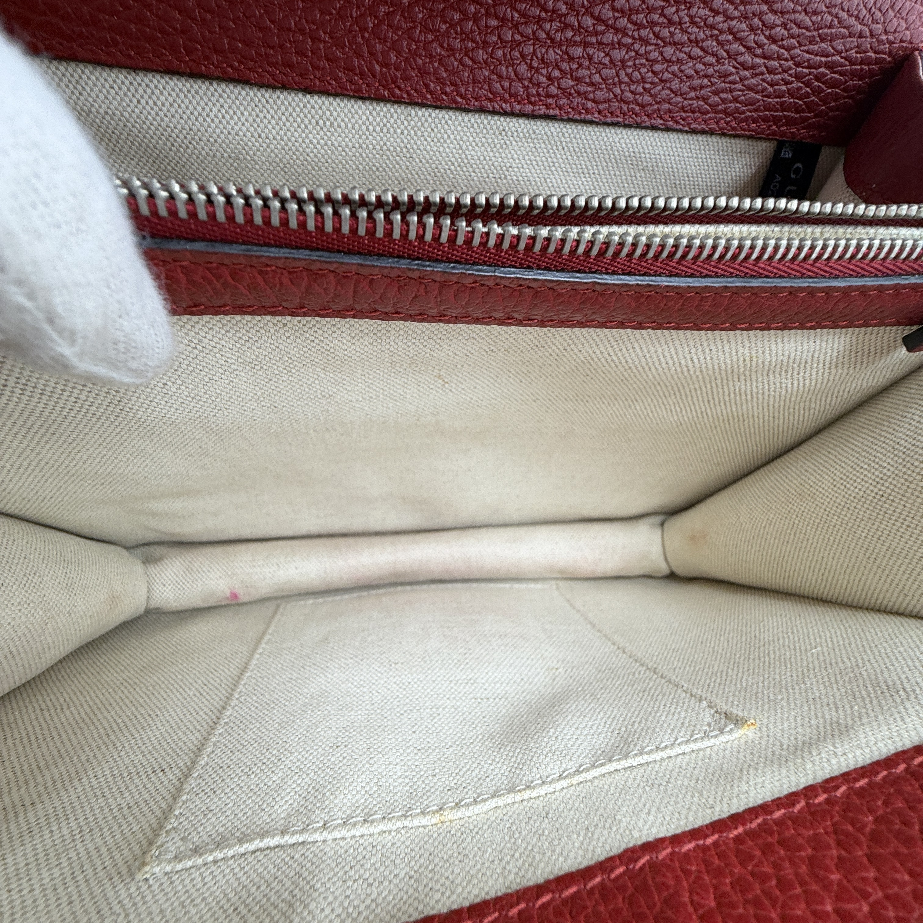 Dionysus Bamboo Crystal Tiger Head Leather Handbag — view 14