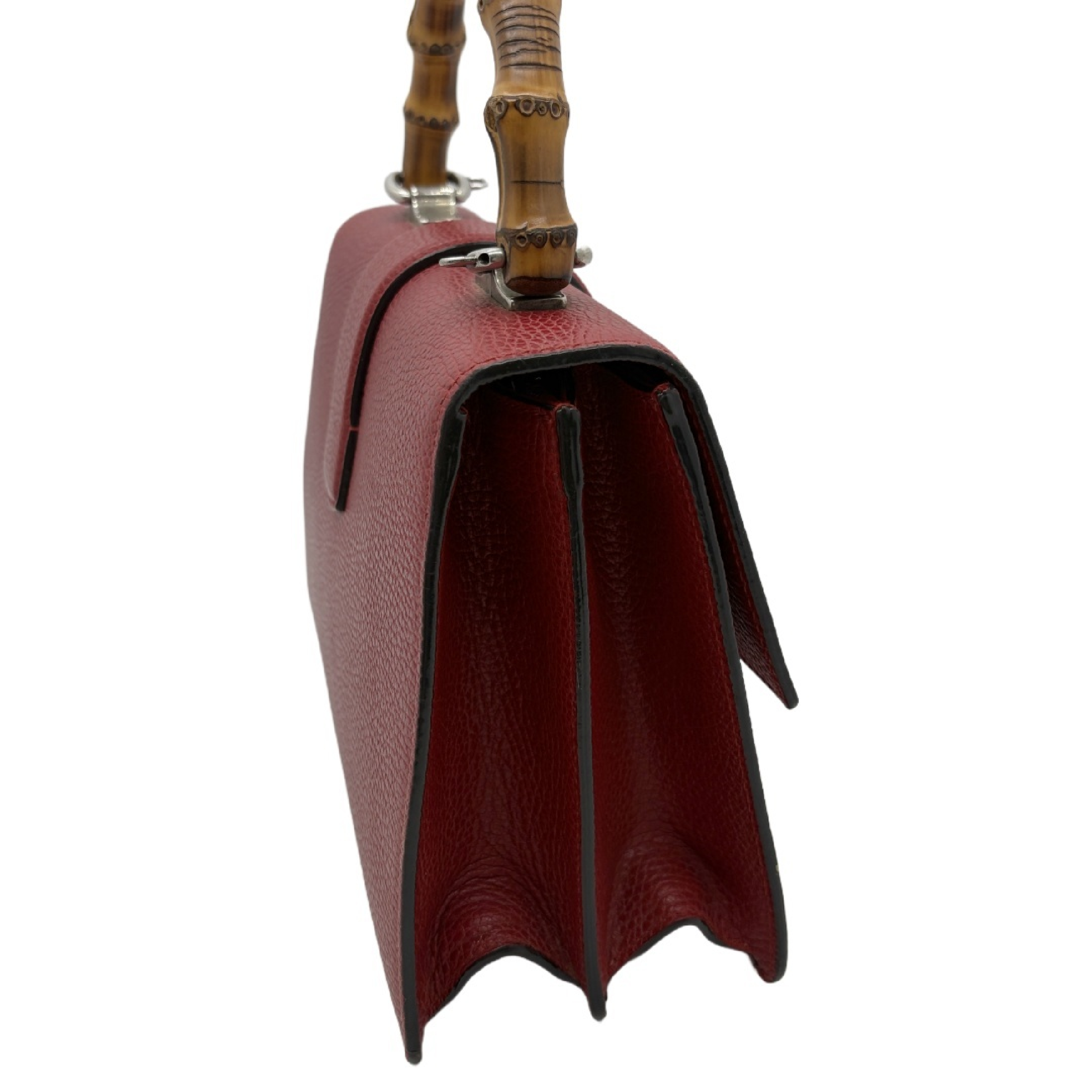 Dionysus Bamboo Crystal Tiger Head Leather Handbag — view 3