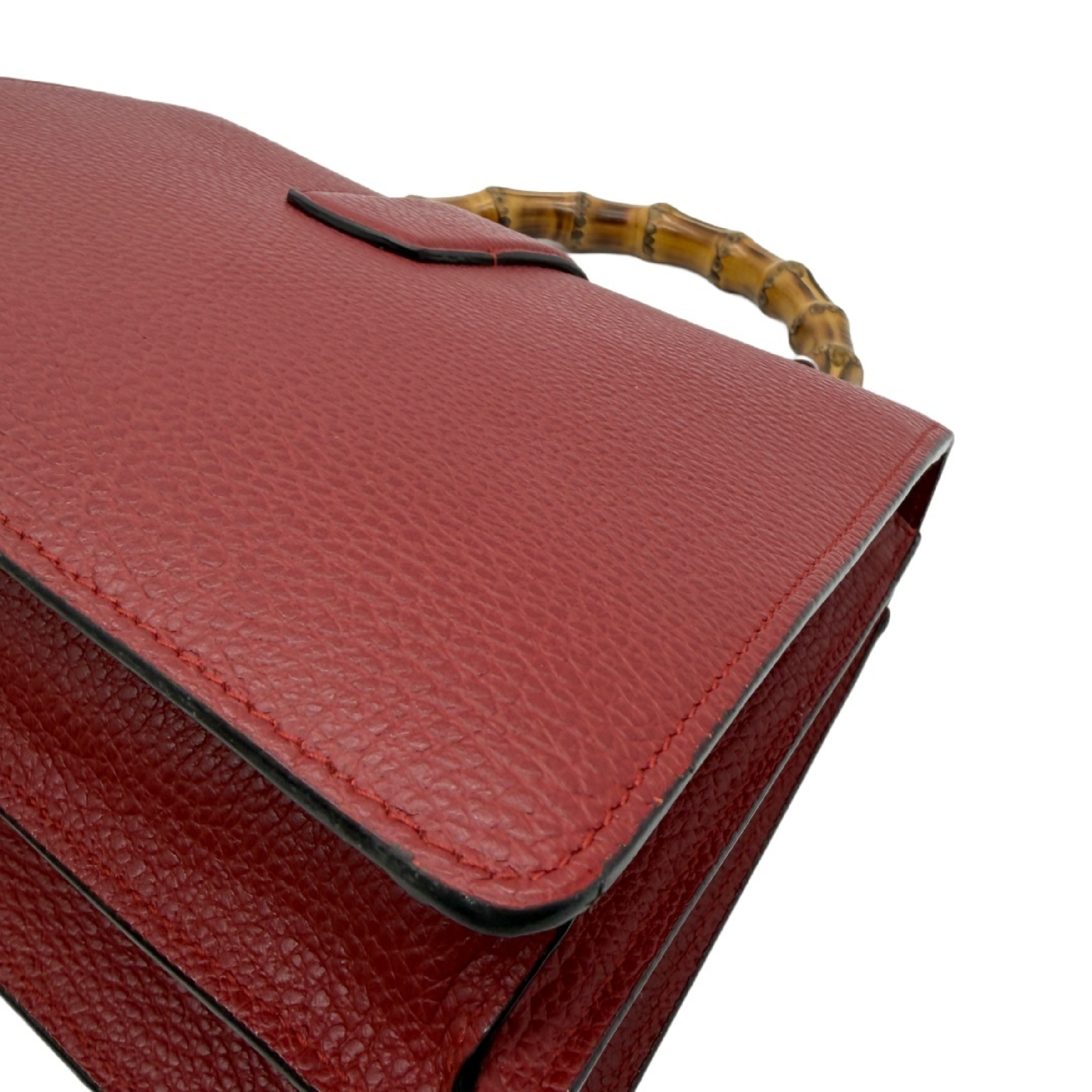 Dionysus Bamboo Crystal Tiger Head Leather Handbag — view 9