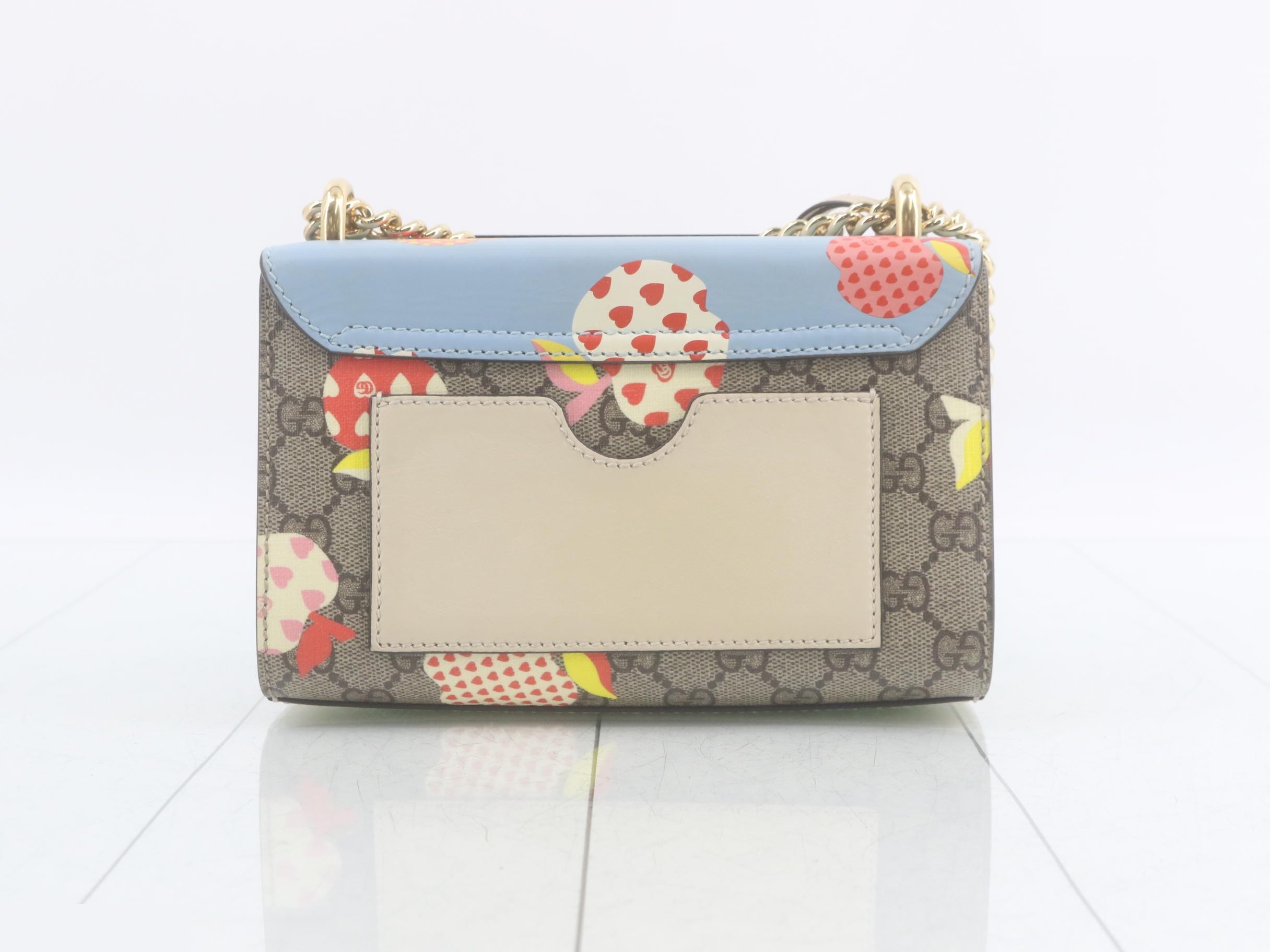 Padlock GG Supreme Apple Motif Chain Shoulder Bag — view 2