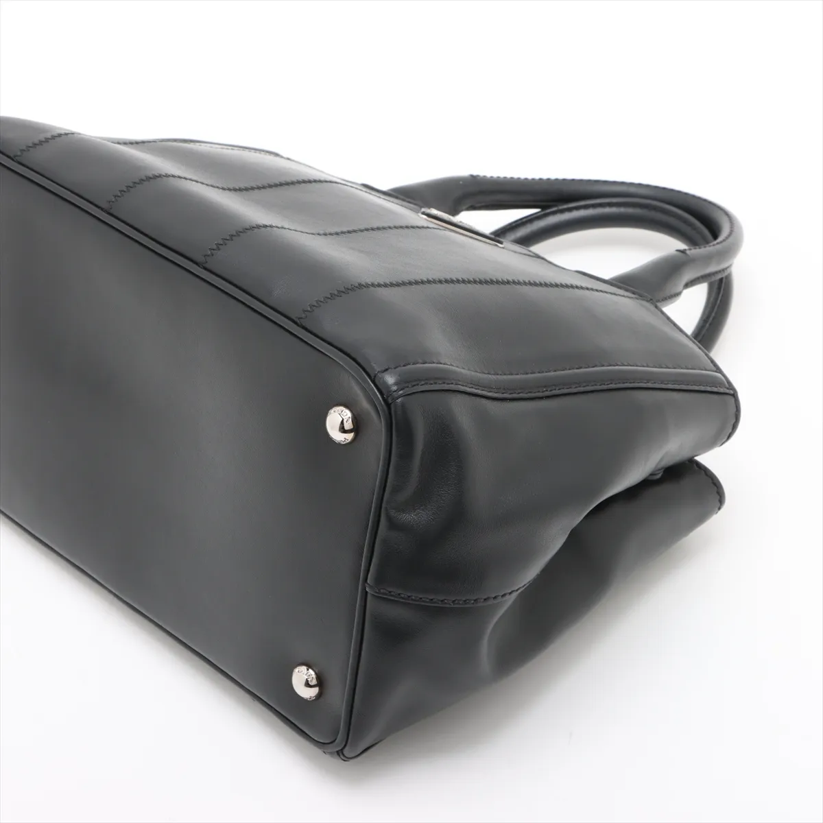 Canapa Leather 2WAY Handbag Black — view 3
