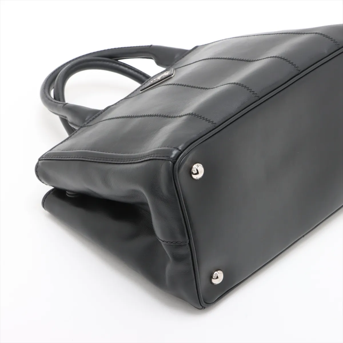 Canapa Leather 2WAY Handbag Black — view 4