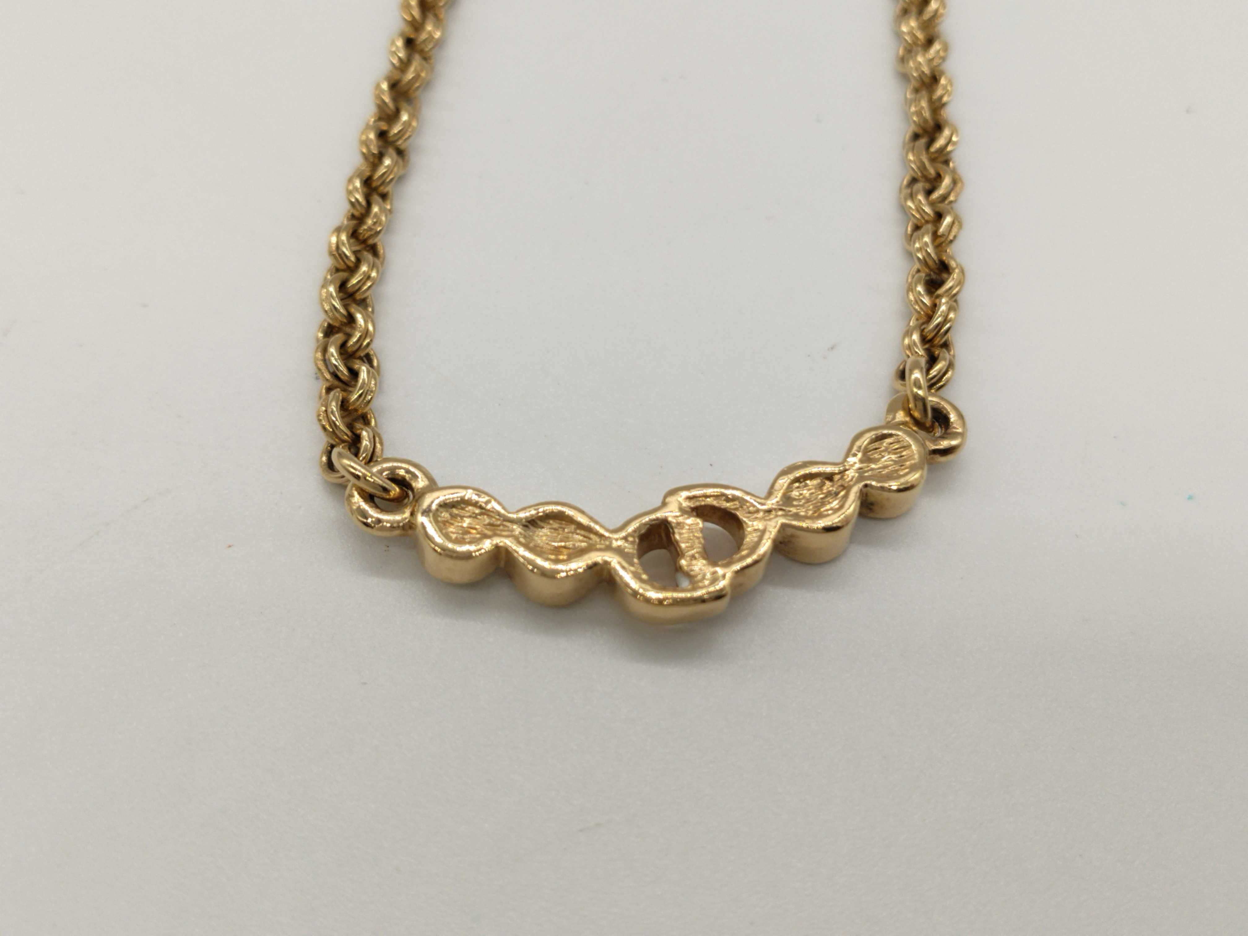 CD 4P Rhinestone Necklace — view 2