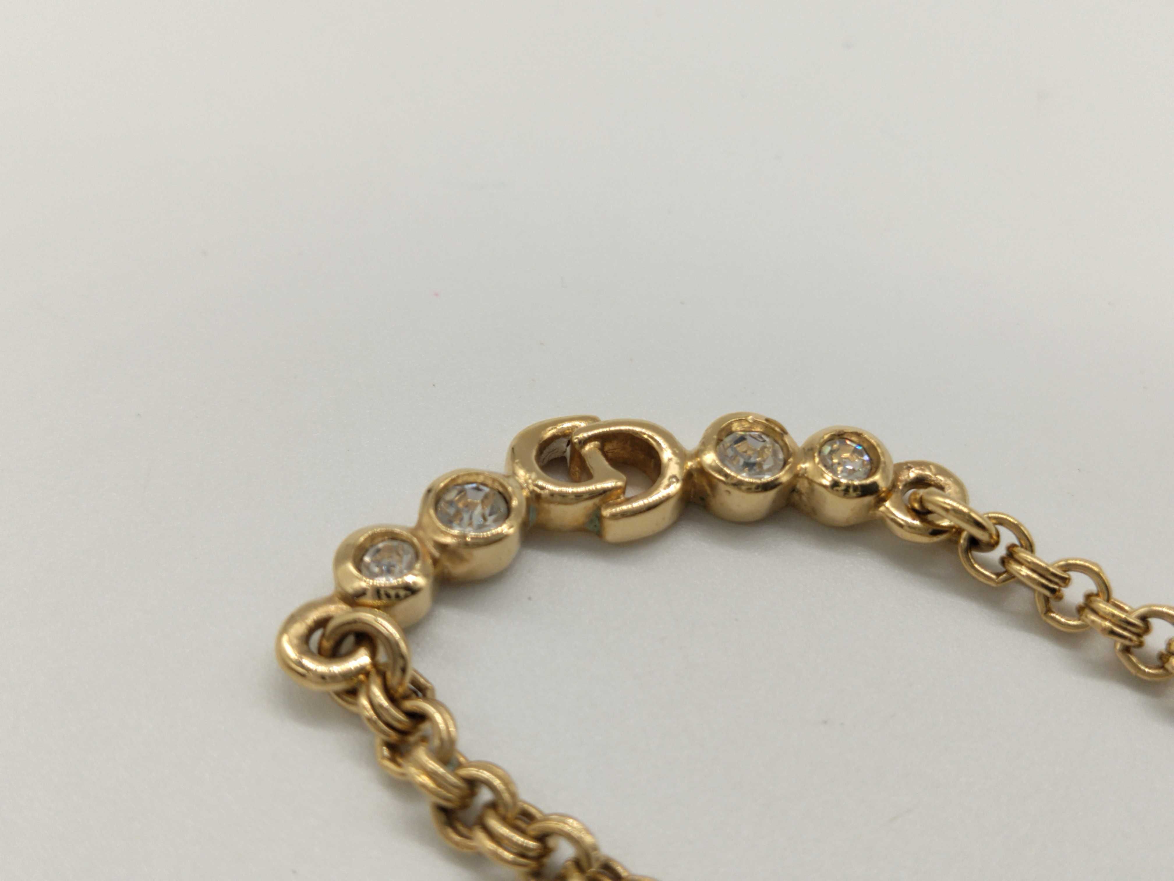 CD 4P Rhinestone Necklace — view 4