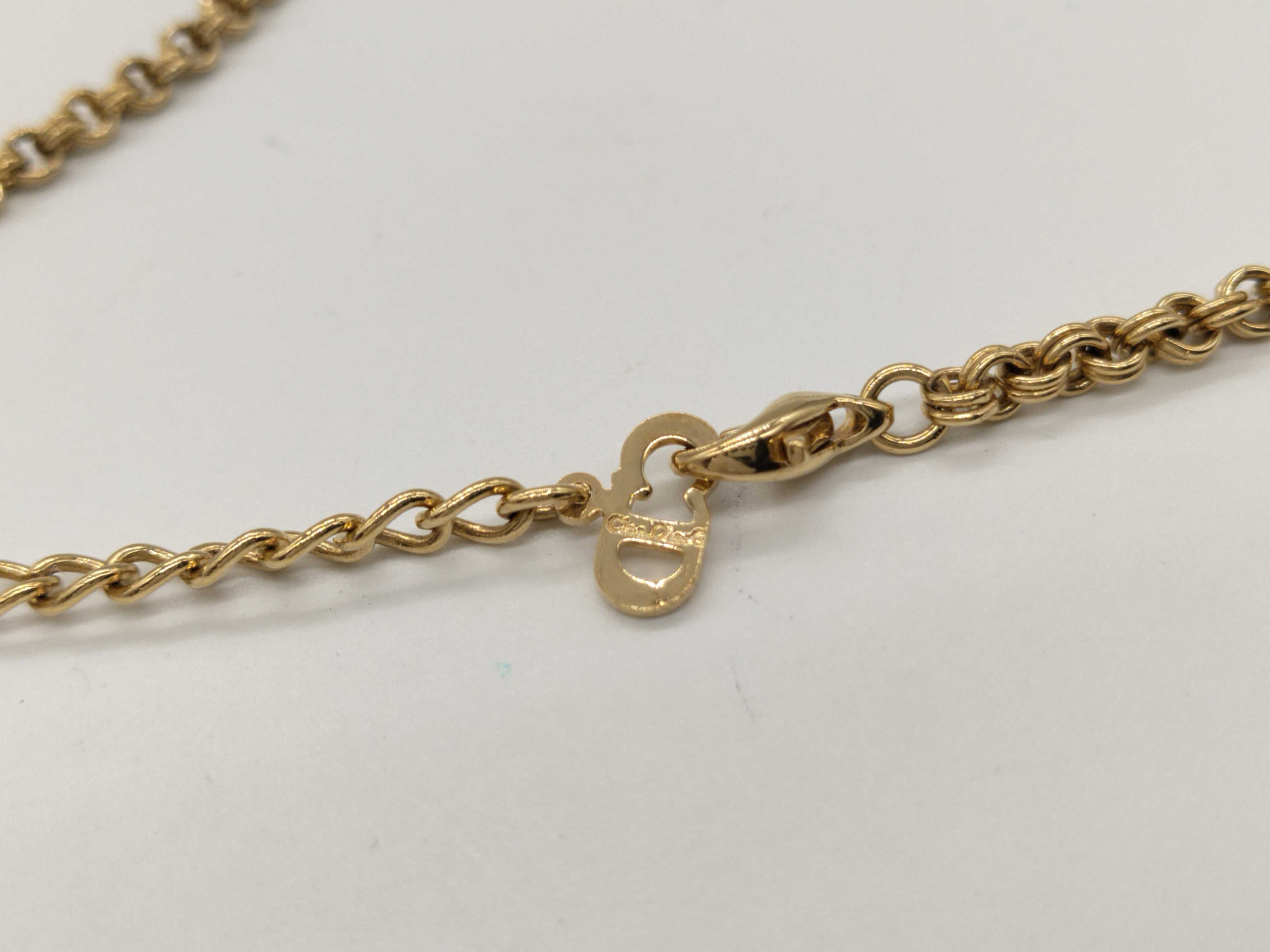 CD 4P Rhinestone Necklace — view 6