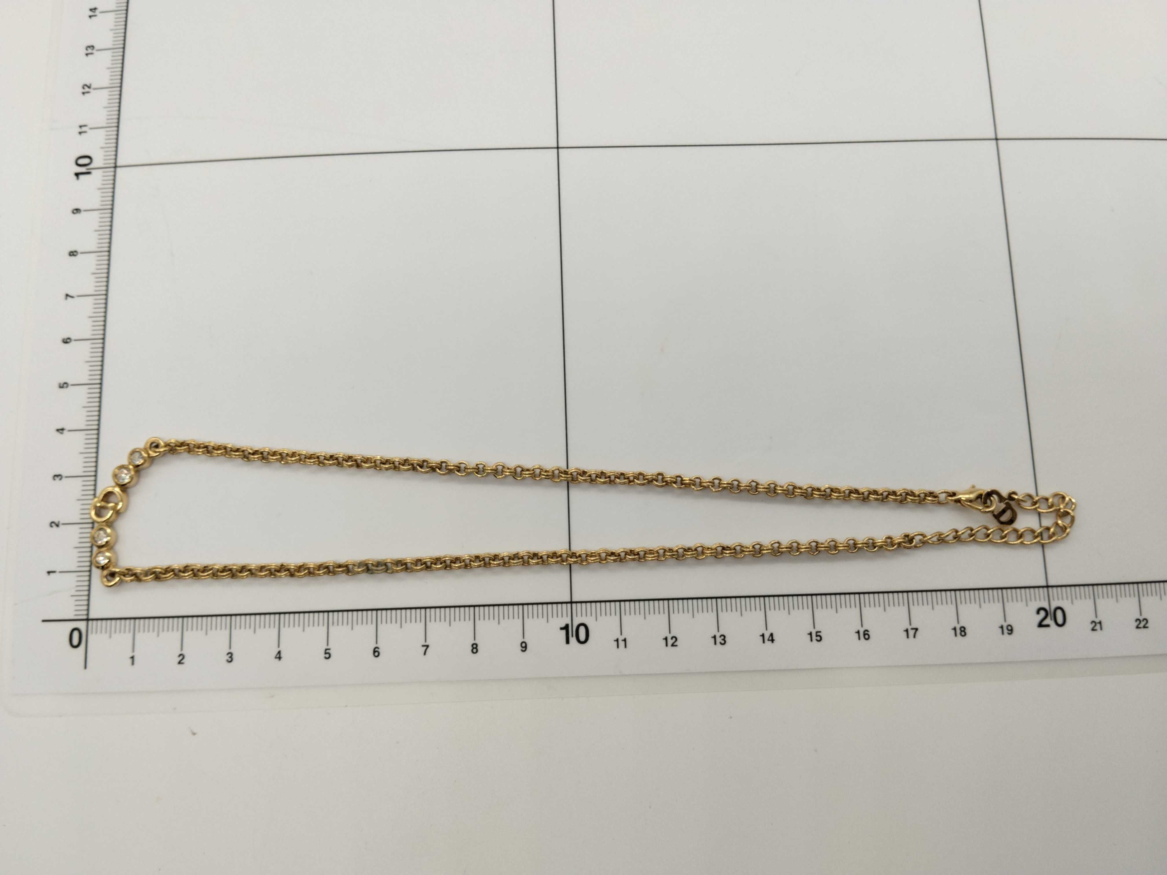 CD 4P Rhinestone Necklace — view 9