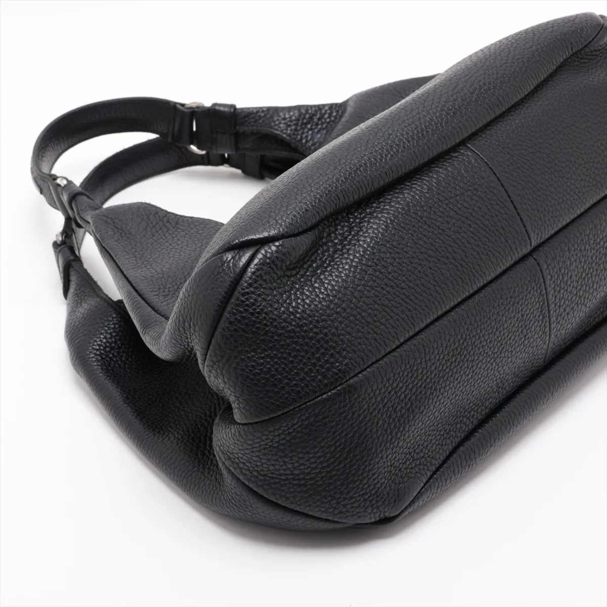 Campana 125787 Leather Shoulder Bag, Black — view 4