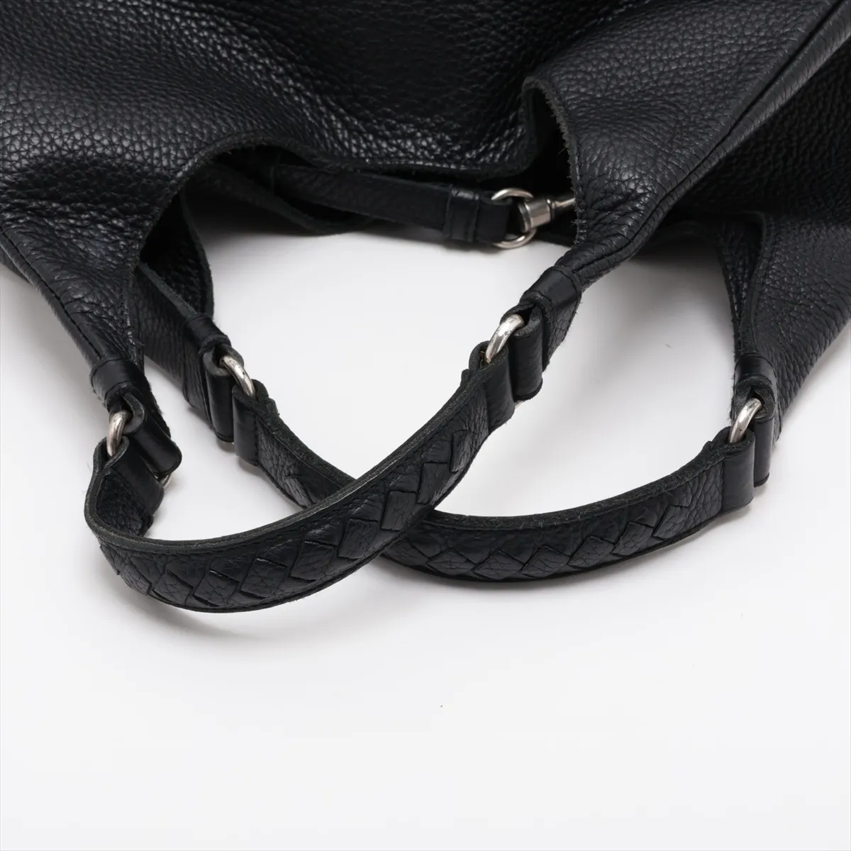 Campana 125787 Leather Shoulder Bag, Black — view 5