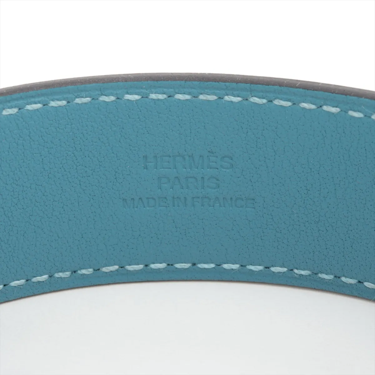 Kelly Twist PM B:2023 Bracelet GP x Leather Blue x Silver — view 6