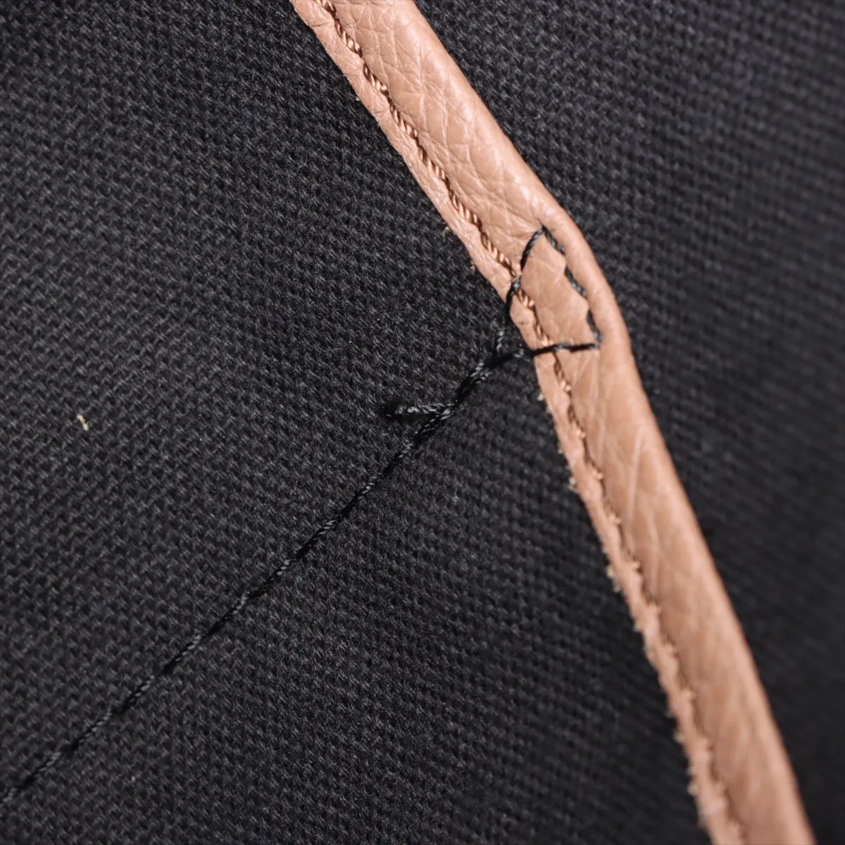 Nova Check Leather x Canvas Tote Bag Brown — view 14