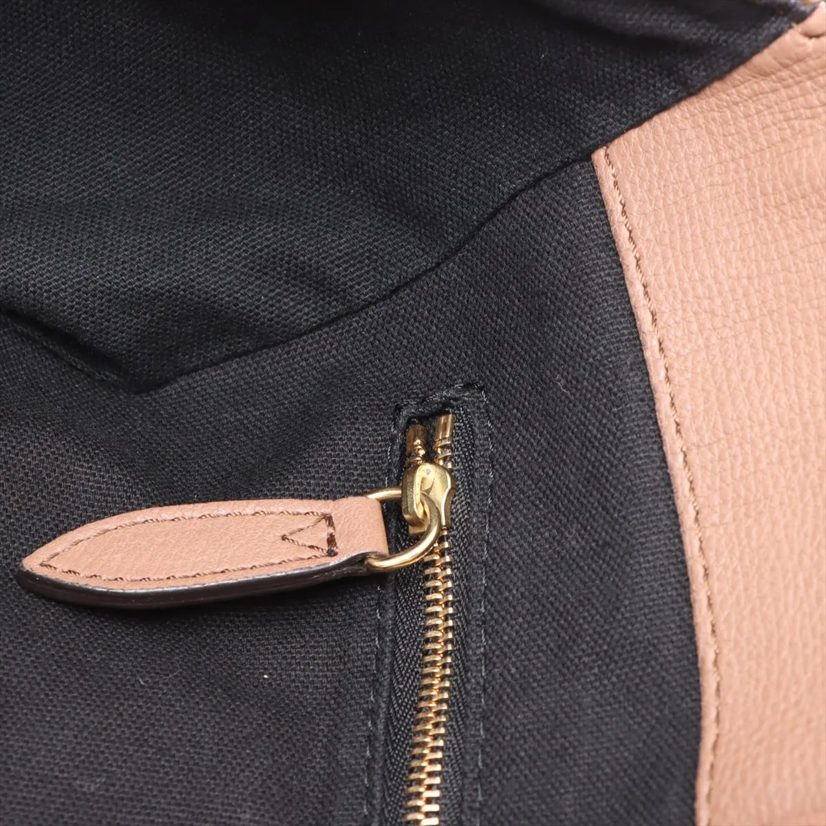 Nova Check Leather x Canvas Tote Bag Brown — view 15