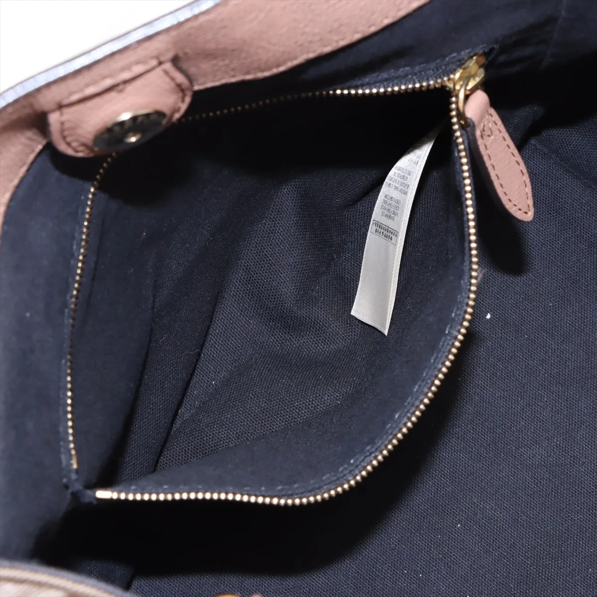 Nova Check Leather x Canvas Tote Bag Brown — view 8