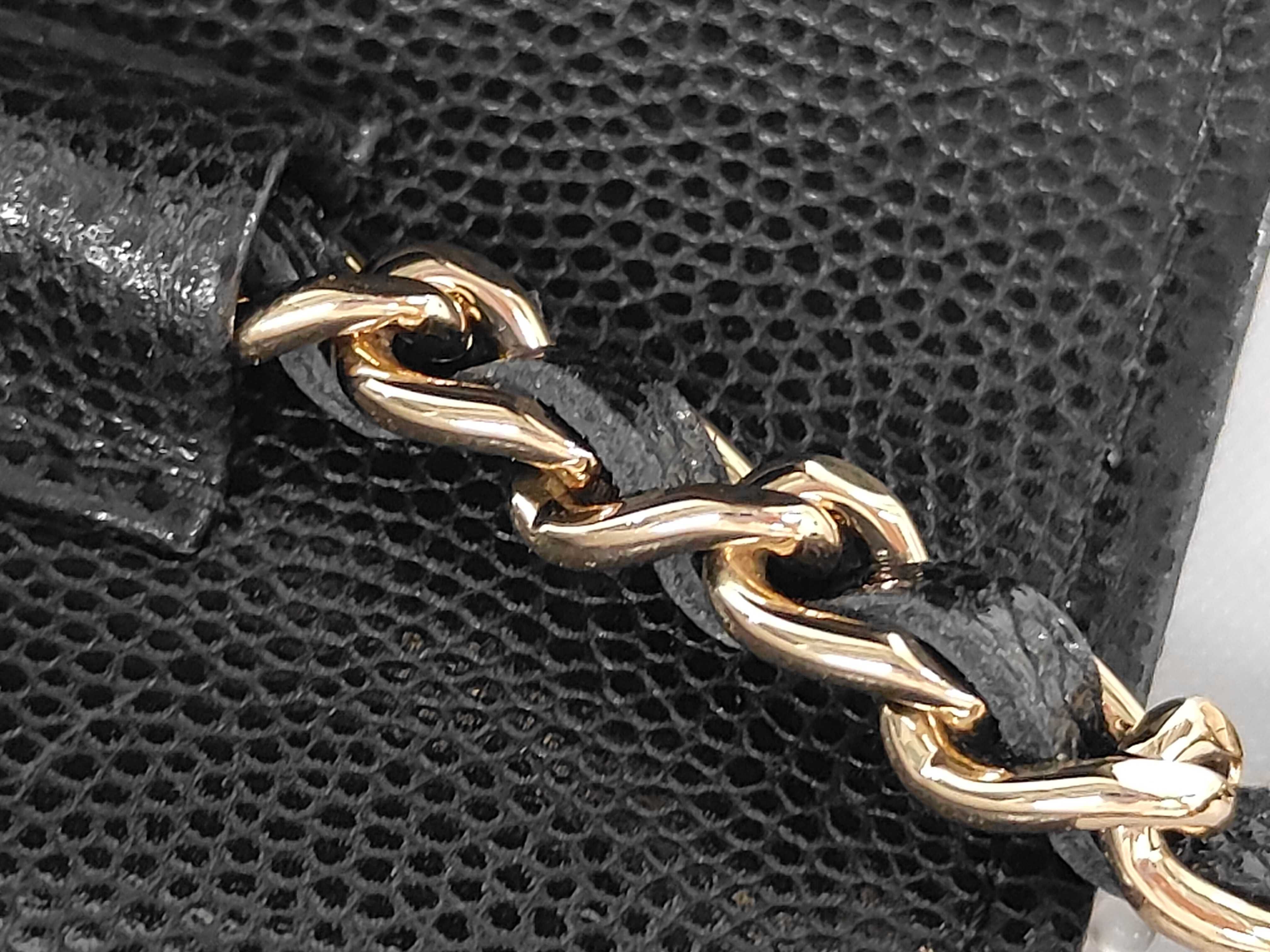 Matelassé Chain Wallet, Series 29, Caviar Leather, Black, Gold Hardware, Shoulder Bag — view 5