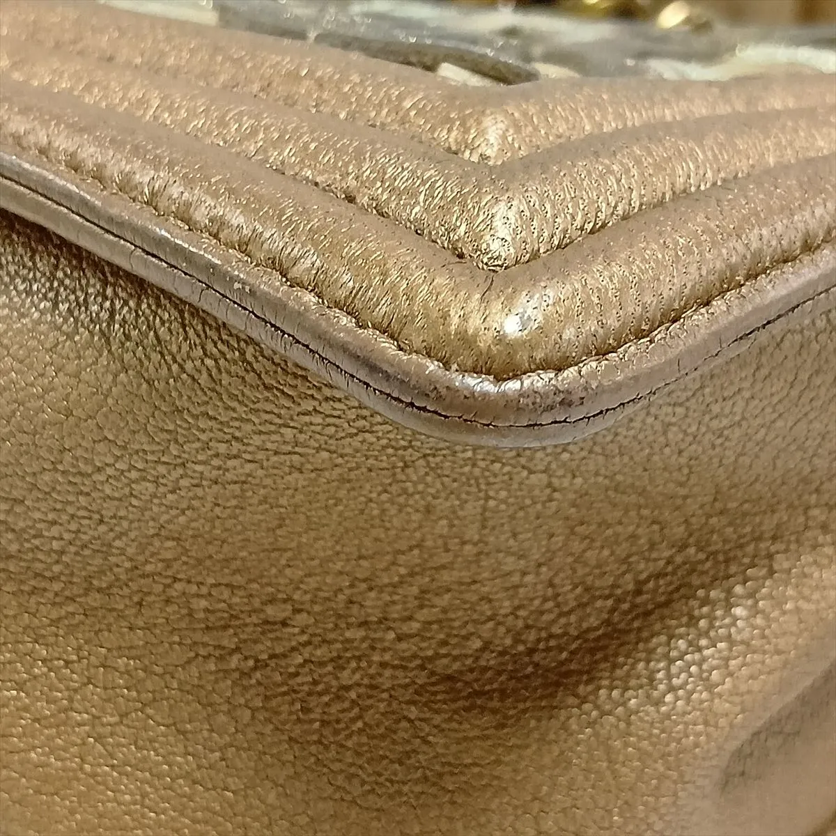 Boy Chanel 25 Lambskin Chain Shoulder Bag, Brown with Gold Hardware, 20619021, Serial Number in the 20s, A67086 — view 11