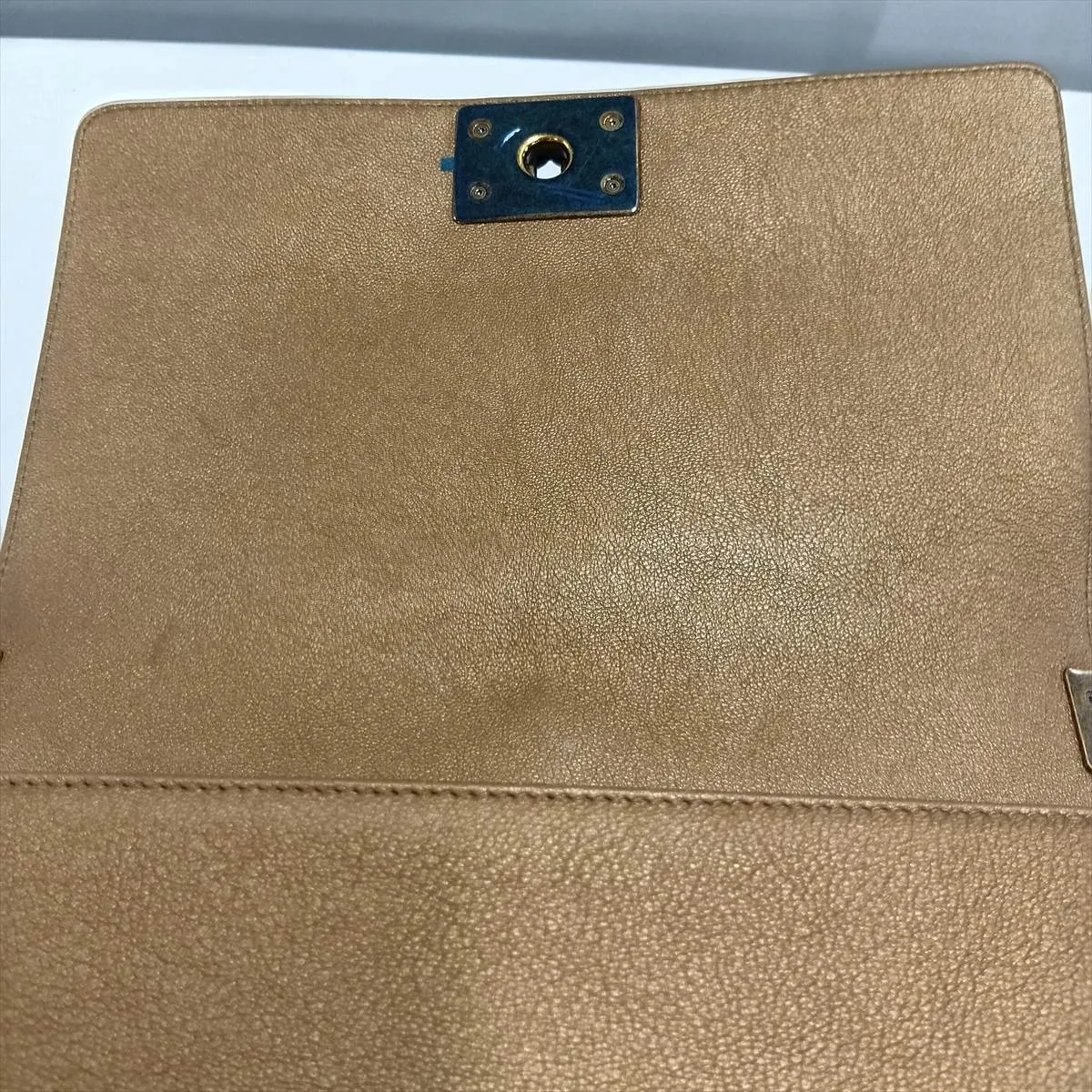 Boy Chanel 25 Lambskin Chain Shoulder Bag, Brown with Gold Hardware, 20619021, Serial Number in the 20s, A67086 — view 9