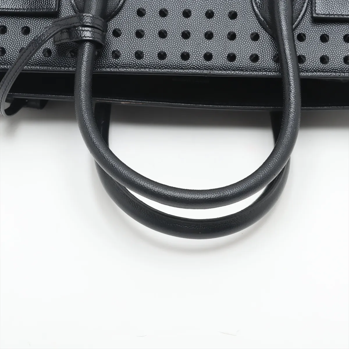 Sac de Jour Leather x Studded Handbag Black 355154 — view 5