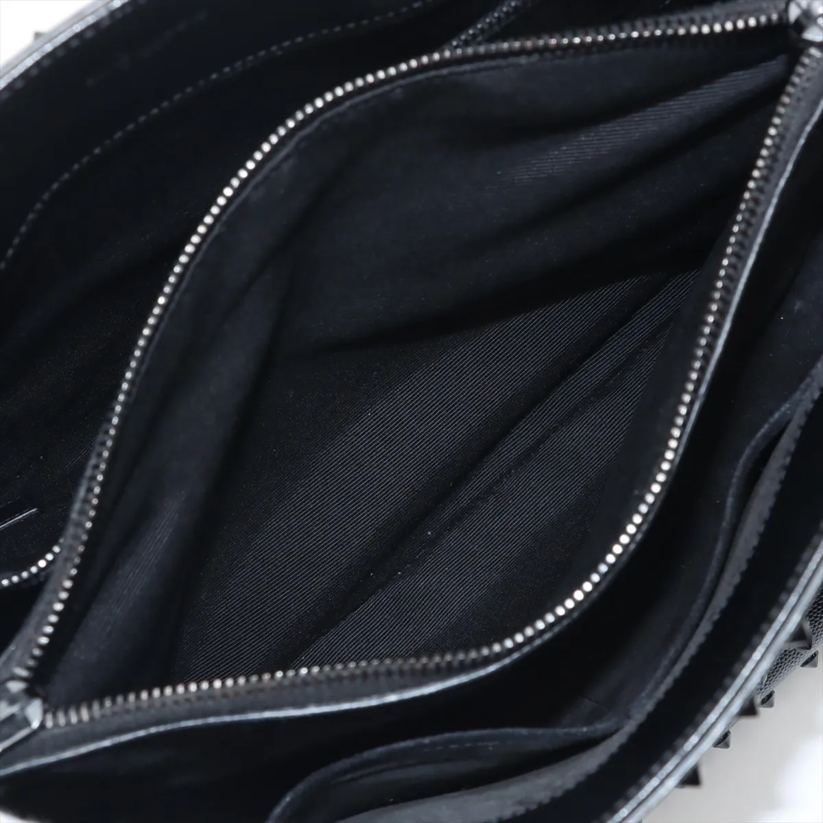Sac de Jour Leather x Studded Handbag Black 355154 — view 8