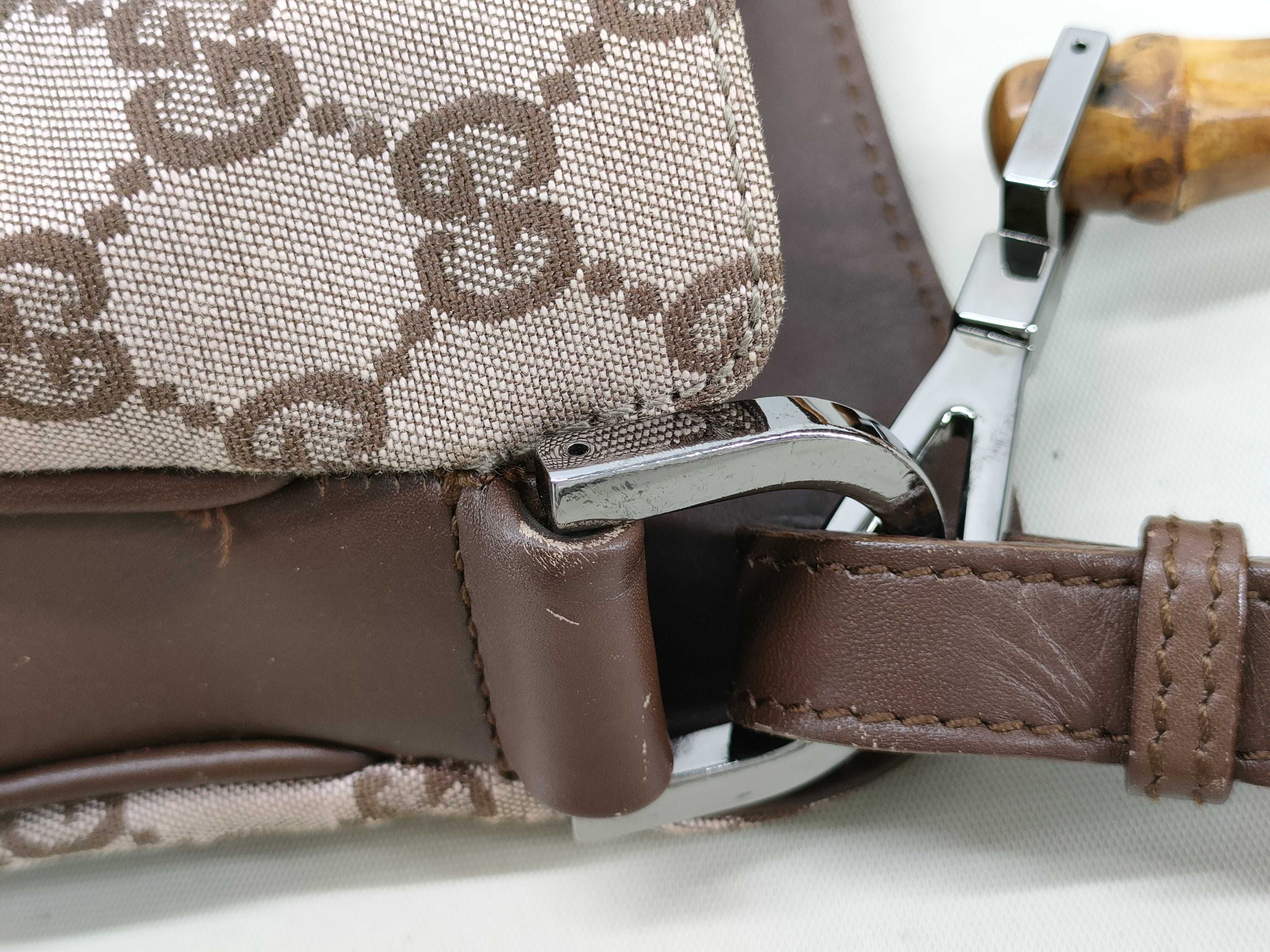 GG Canvas Handbag / Bamboo / Pink / GG / 001.4095 — view 7