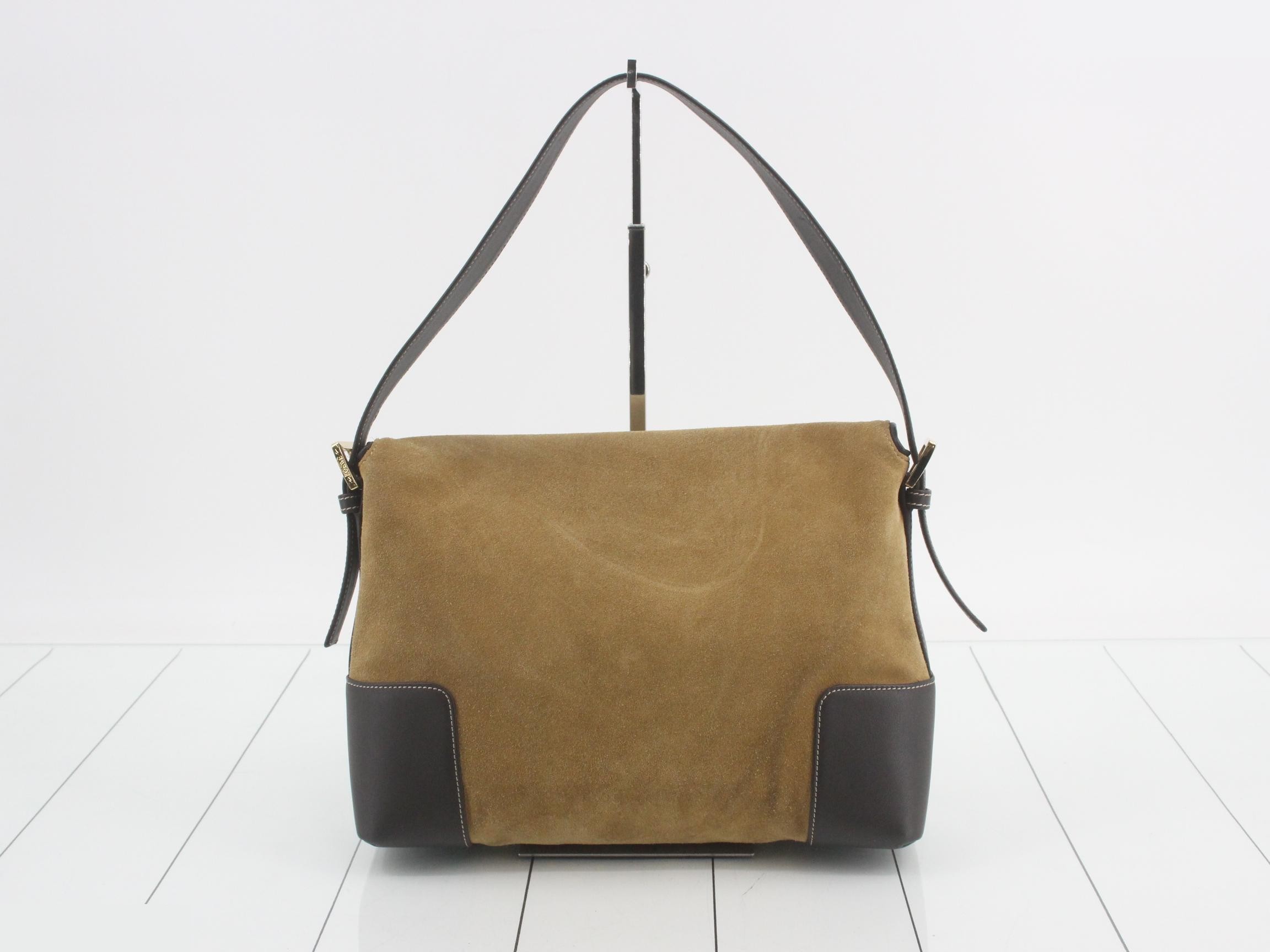 Suede x Leather Shoulder Bag — view 2