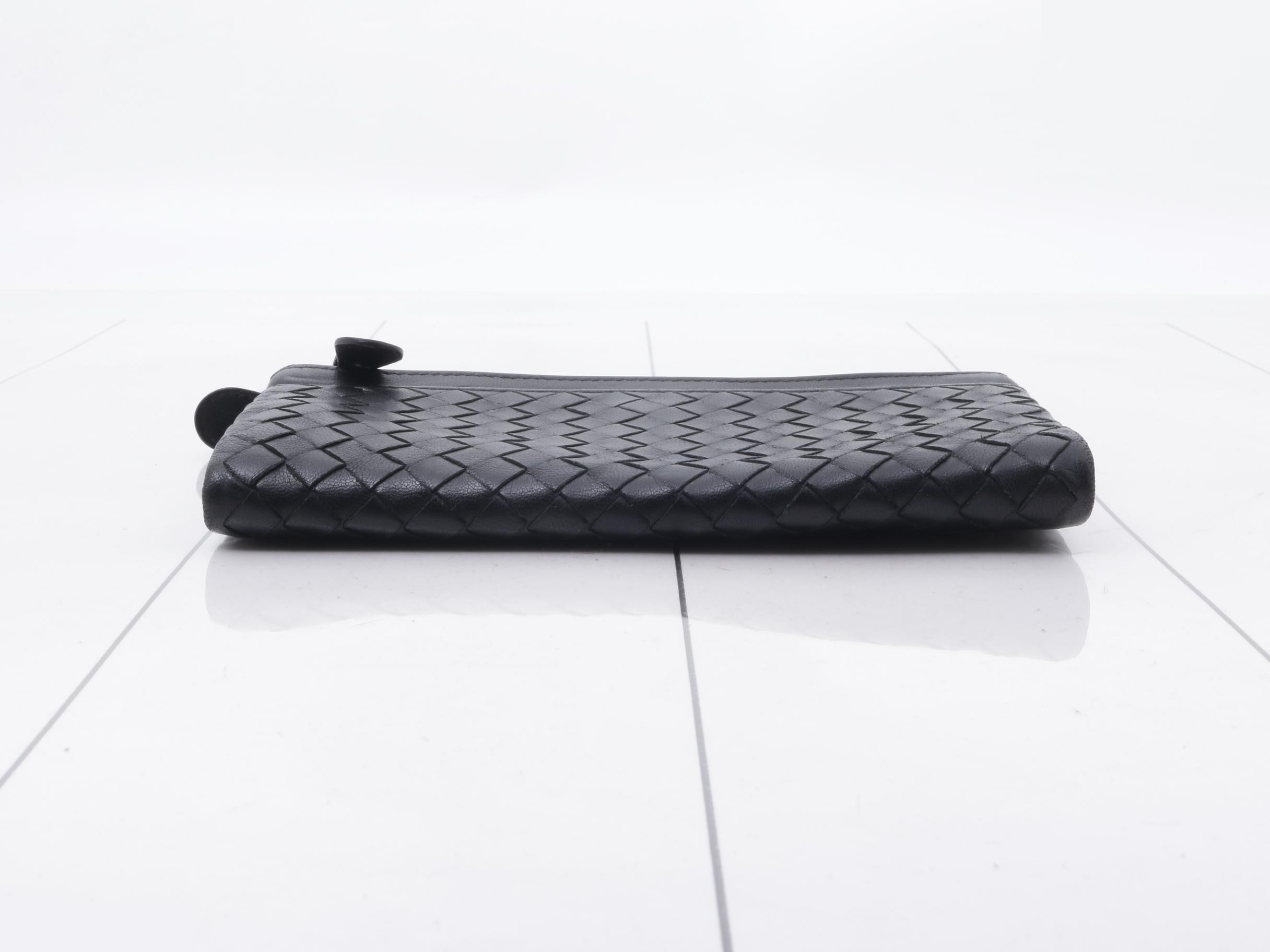 Intrecciato Double Zipper Long Wallet — view 3