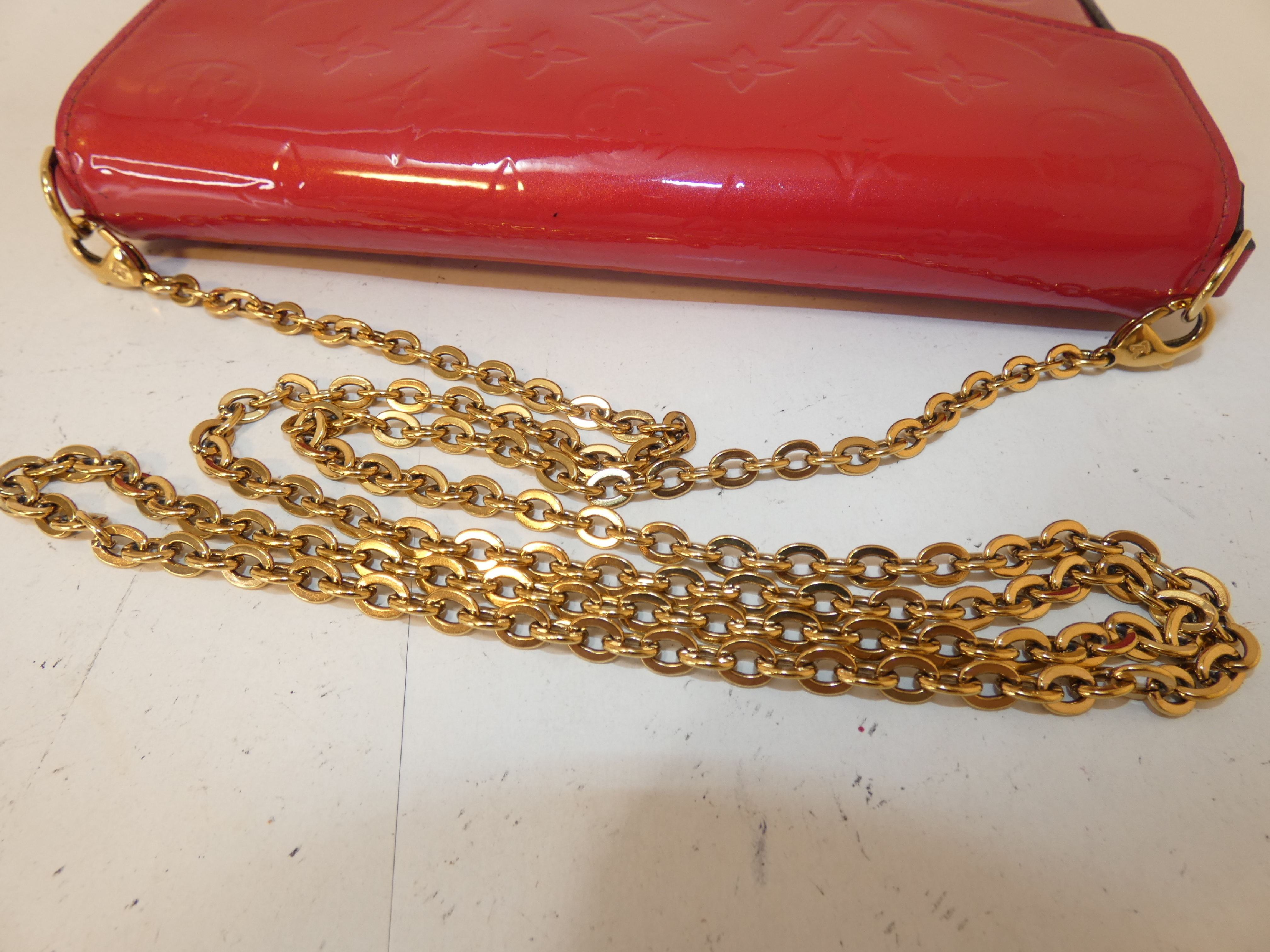 Vernis Monogram Multipochette Chain Shoulder Bag — view 4