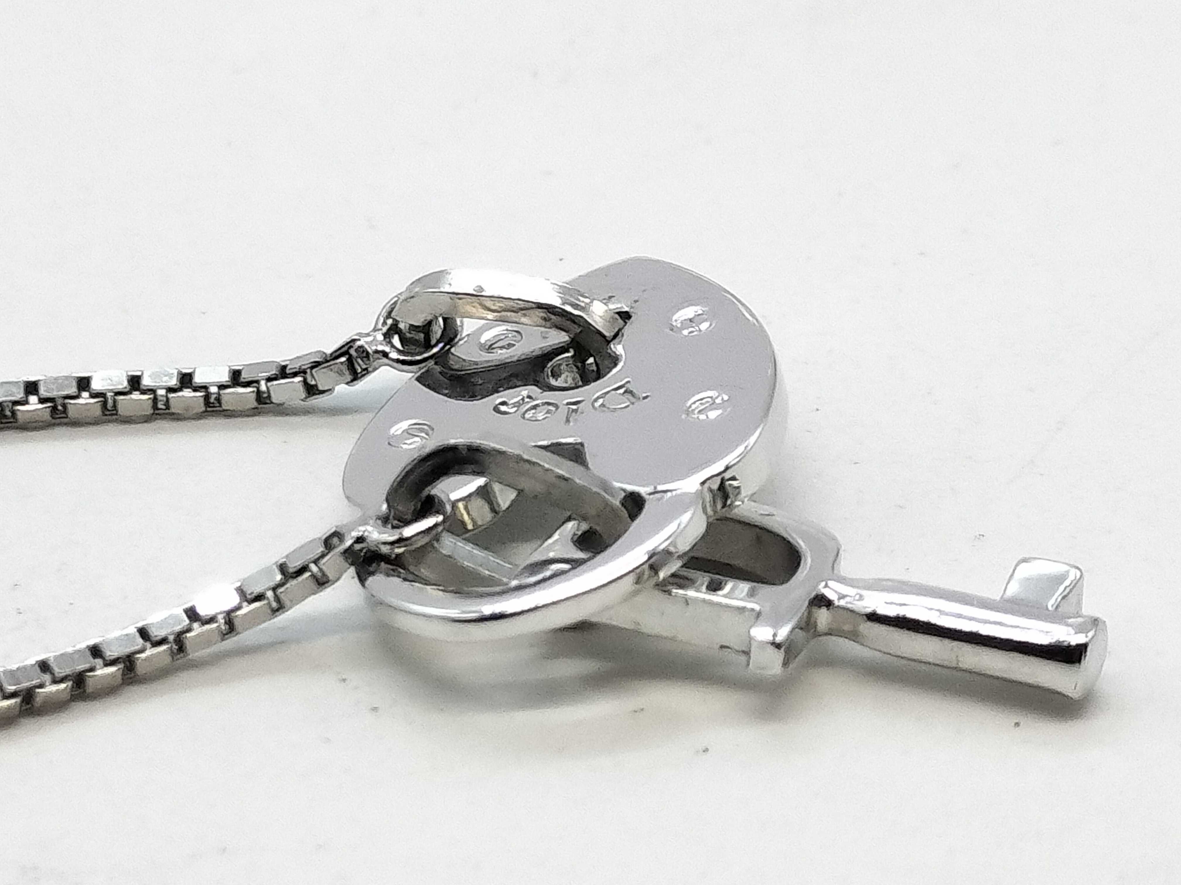 Venetian Chain Canaden Key Heart Necklace — view 4