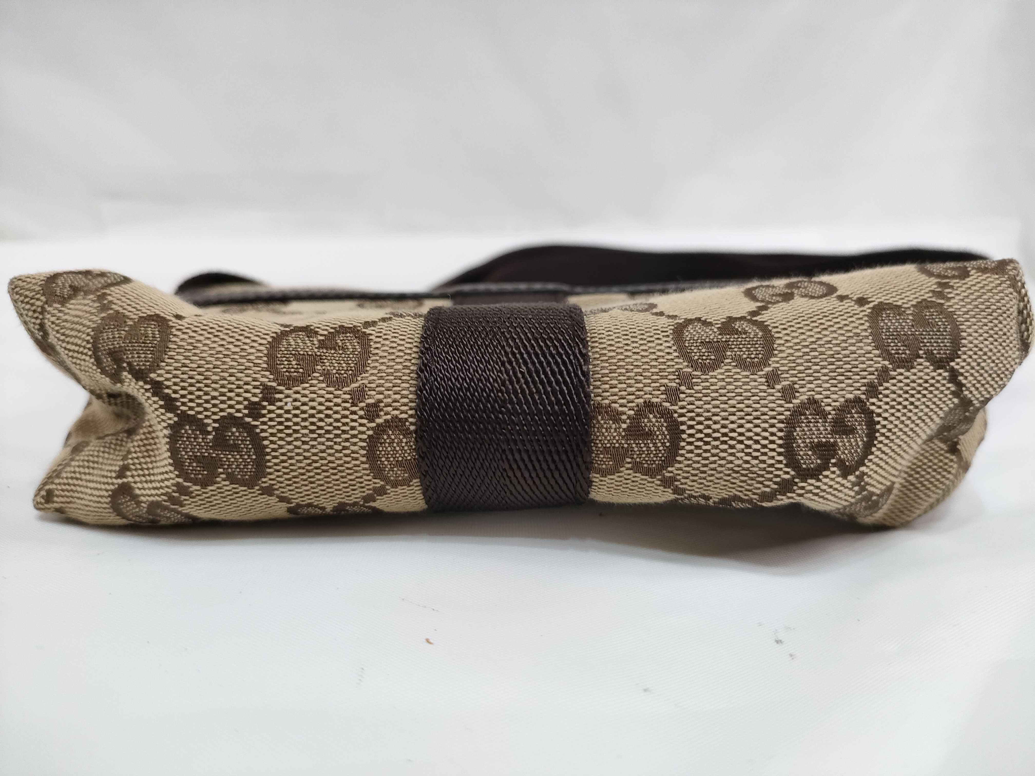 GG Canvas Waist Bag (Brown) — view 6
