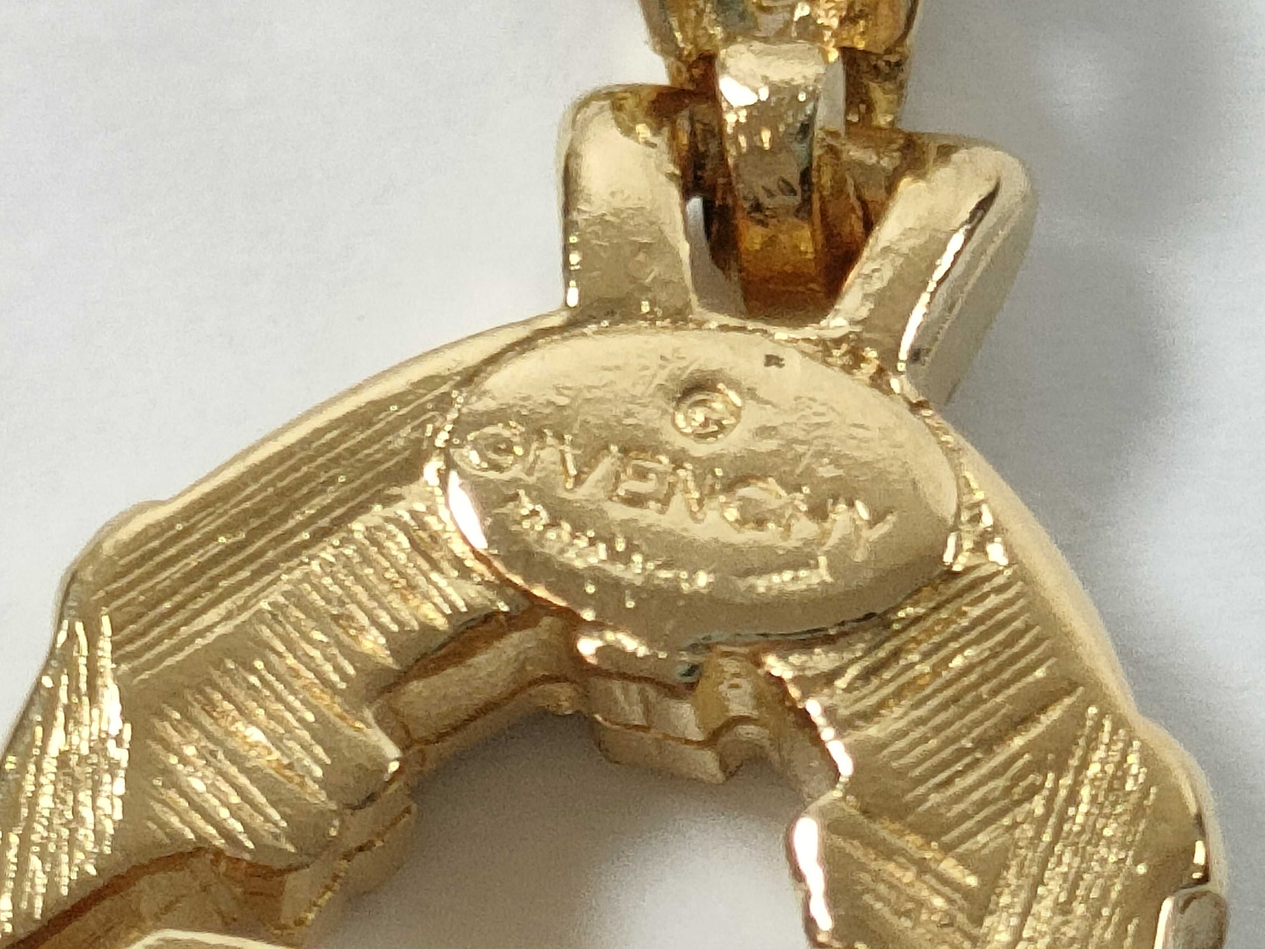 Oval G Logo Rhinestone Ghost Necklace — view 6
