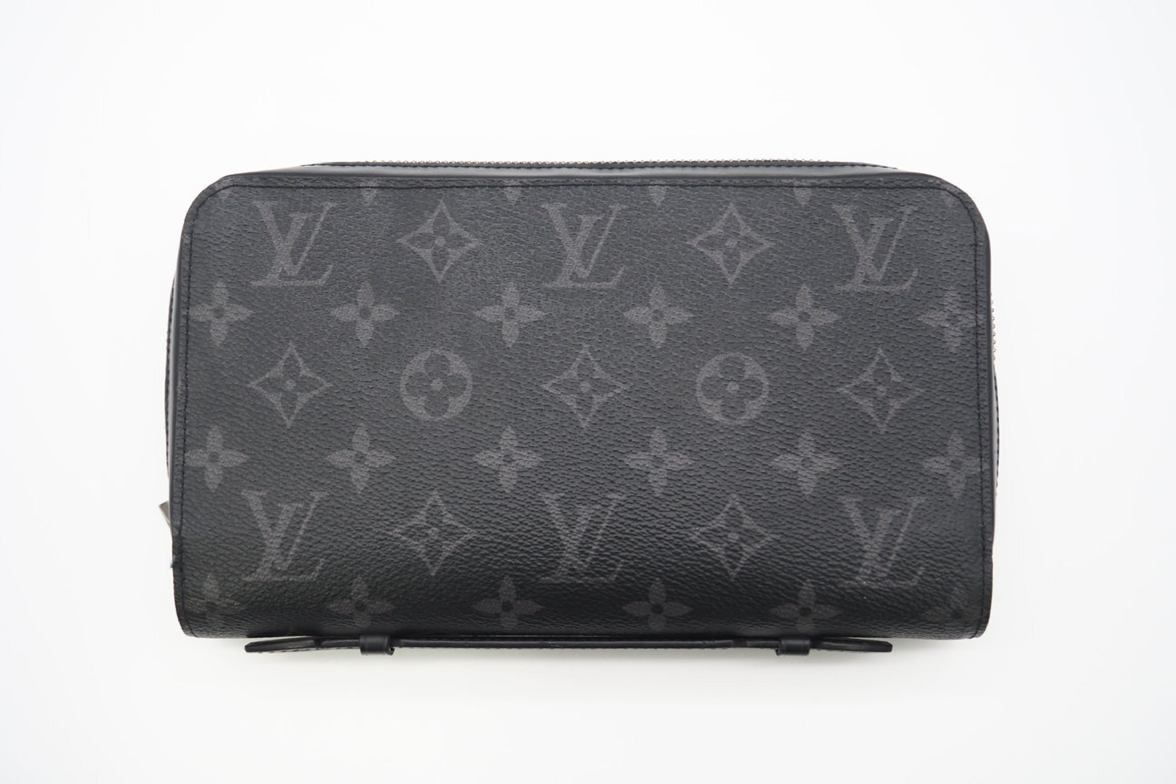 M61698 Monogram Eclipse Zippy XL Black Gray Wallet — view 3