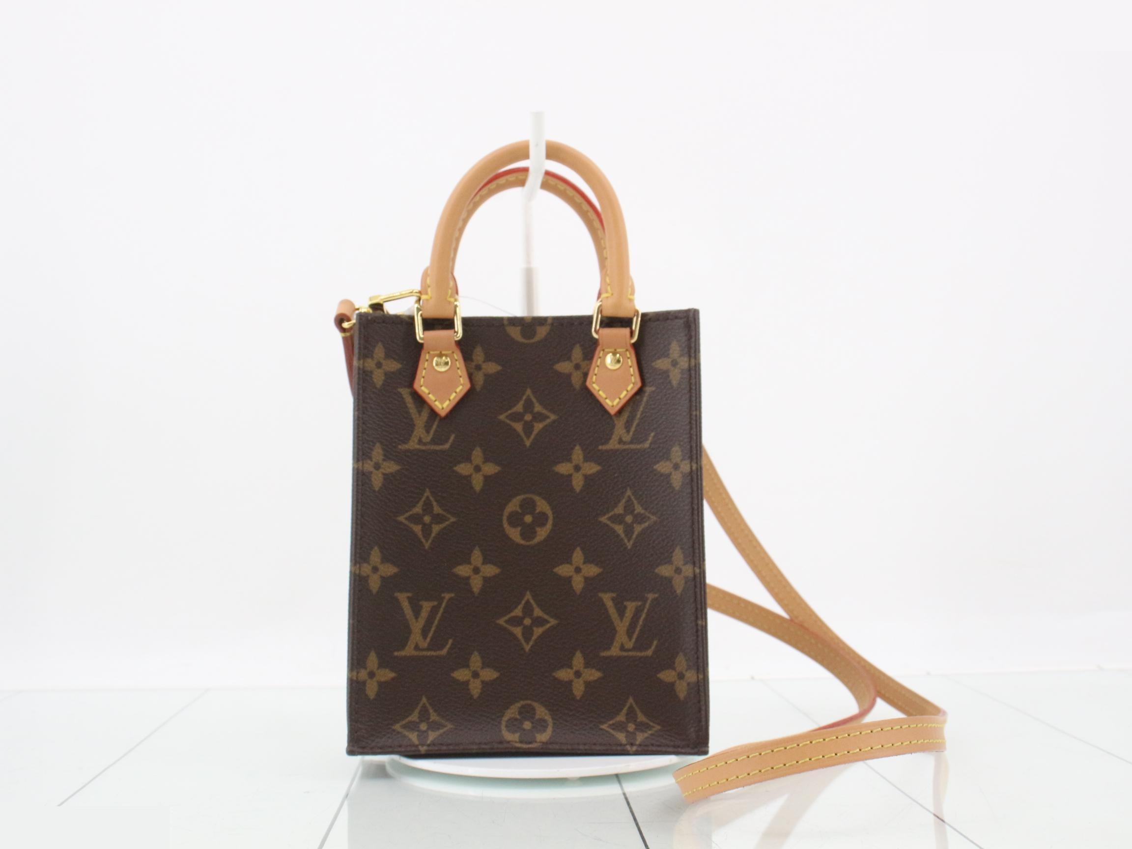 Monogram Petite Sac Plat 2-Way Shoulder/Handbag