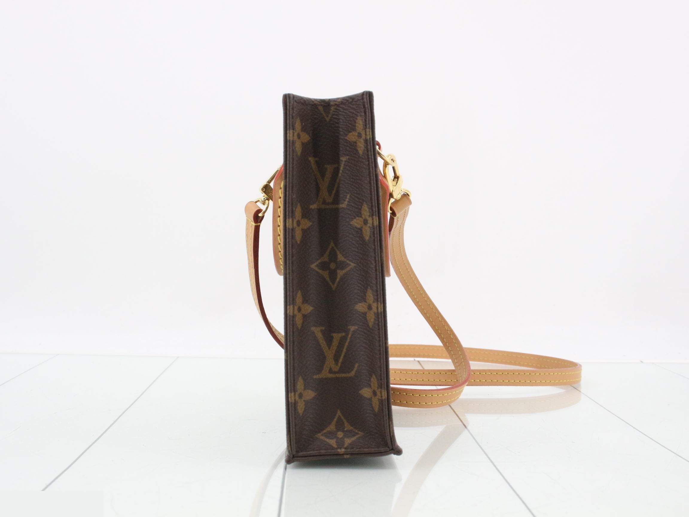 Monogram Petite Sac Plat 2-Way Shoulder/Handbag — view 3