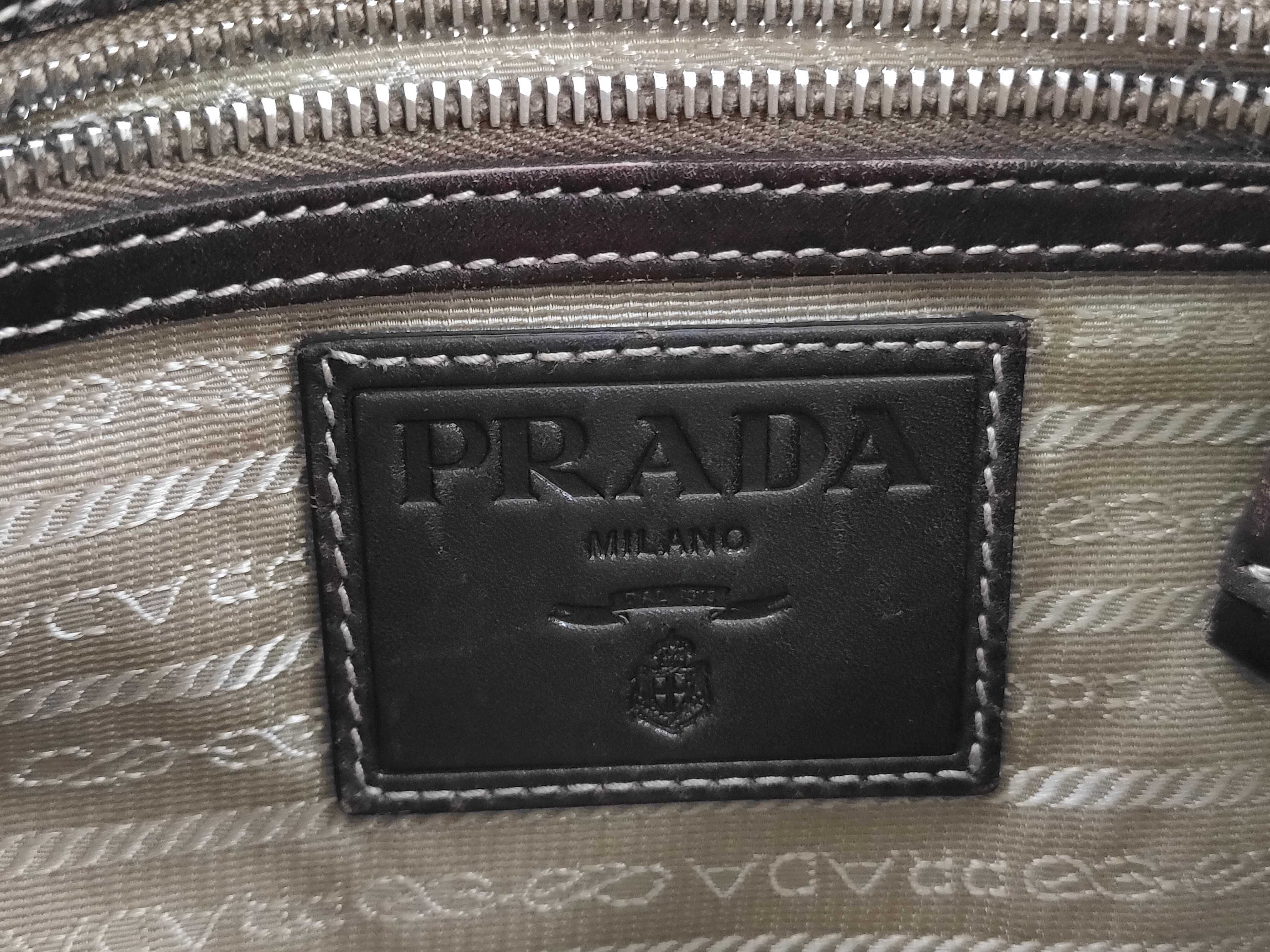 Logo Jacquard Shoulder Bag Canvas Beige Shoulder Bag — view 11