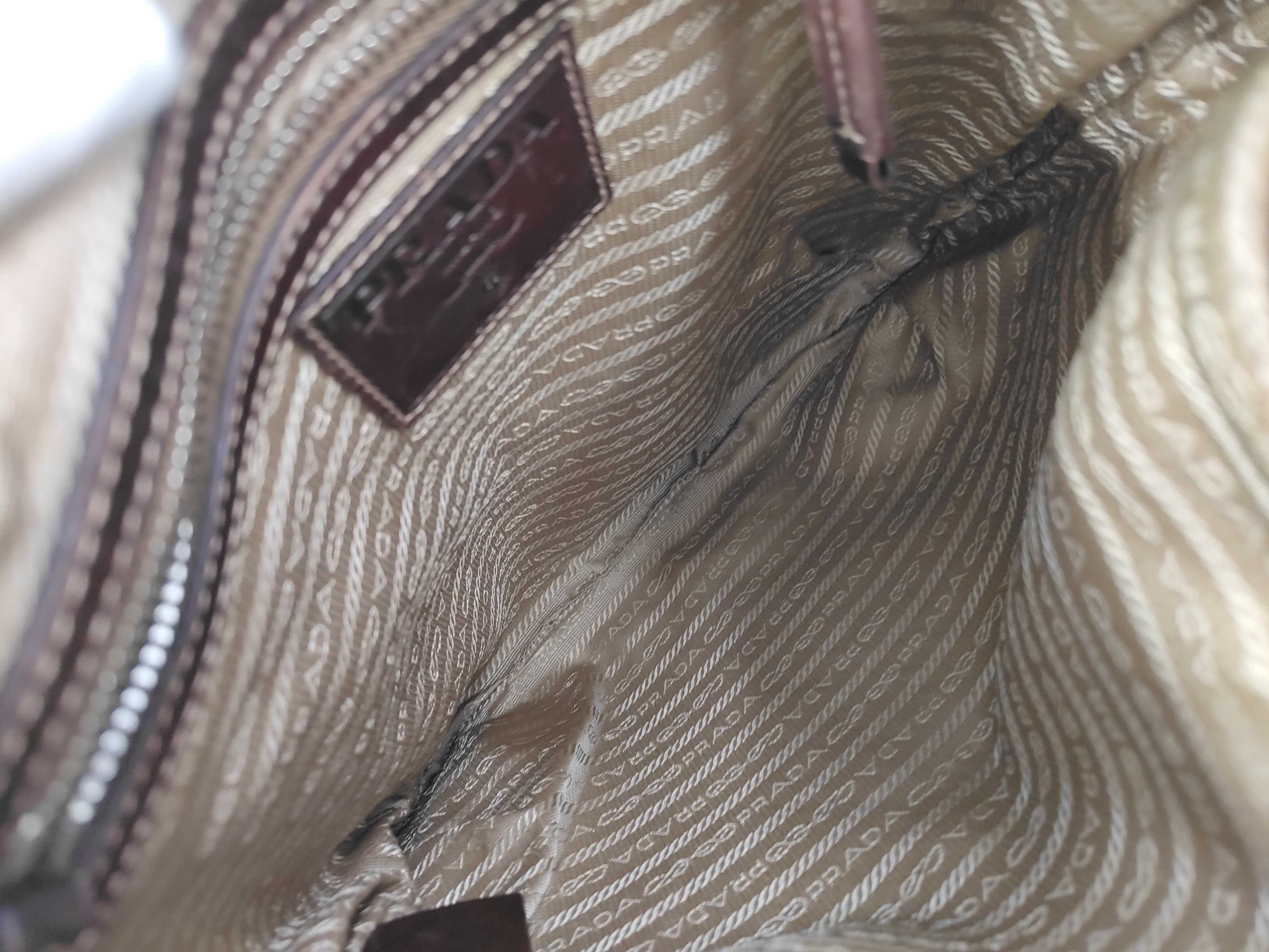 Logo Jacquard Shoulder Bag Canvas Beige Shoulder Bag — view 10