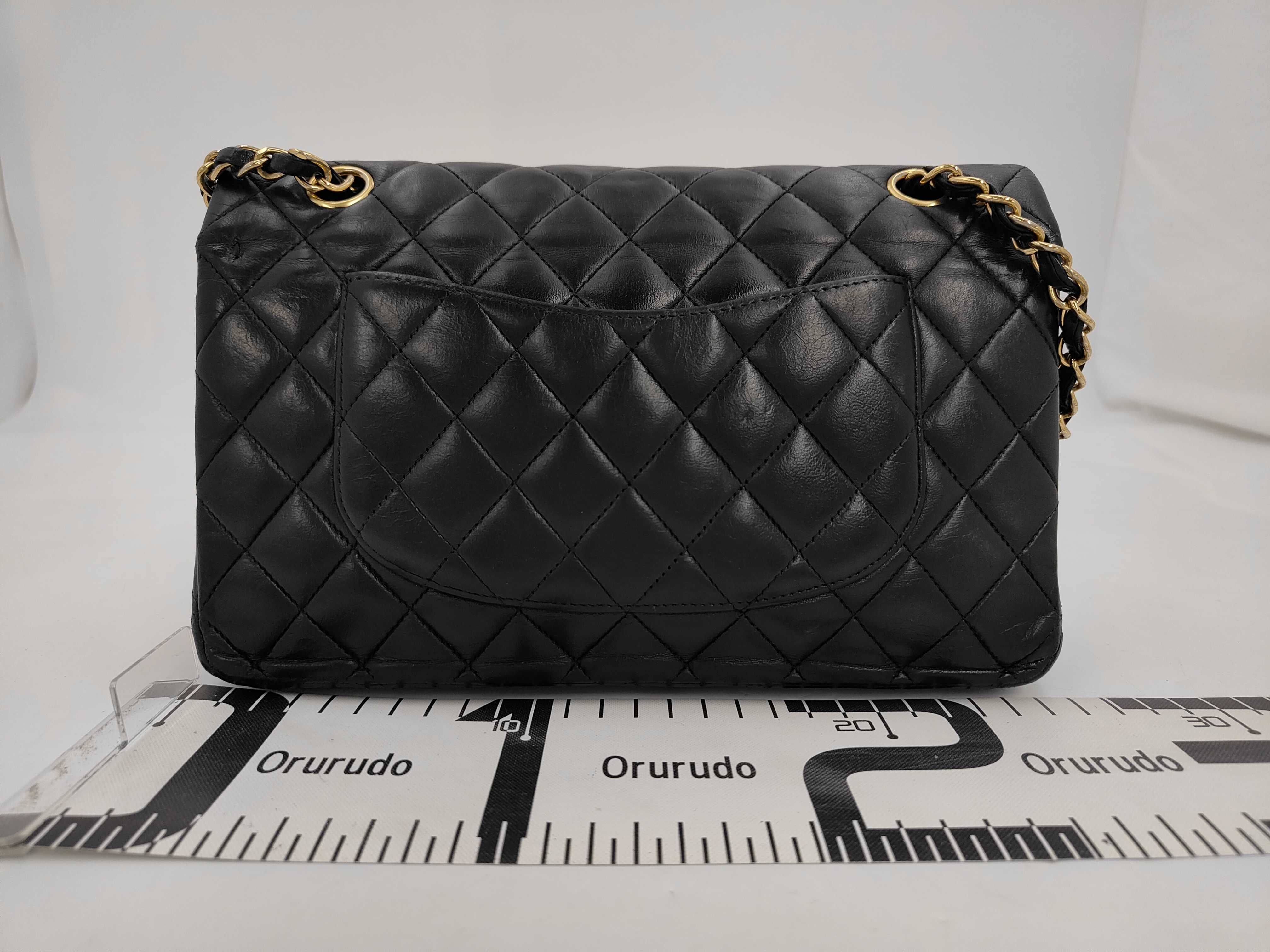 Lambskin Black Gold Shoulder Bag — view 2