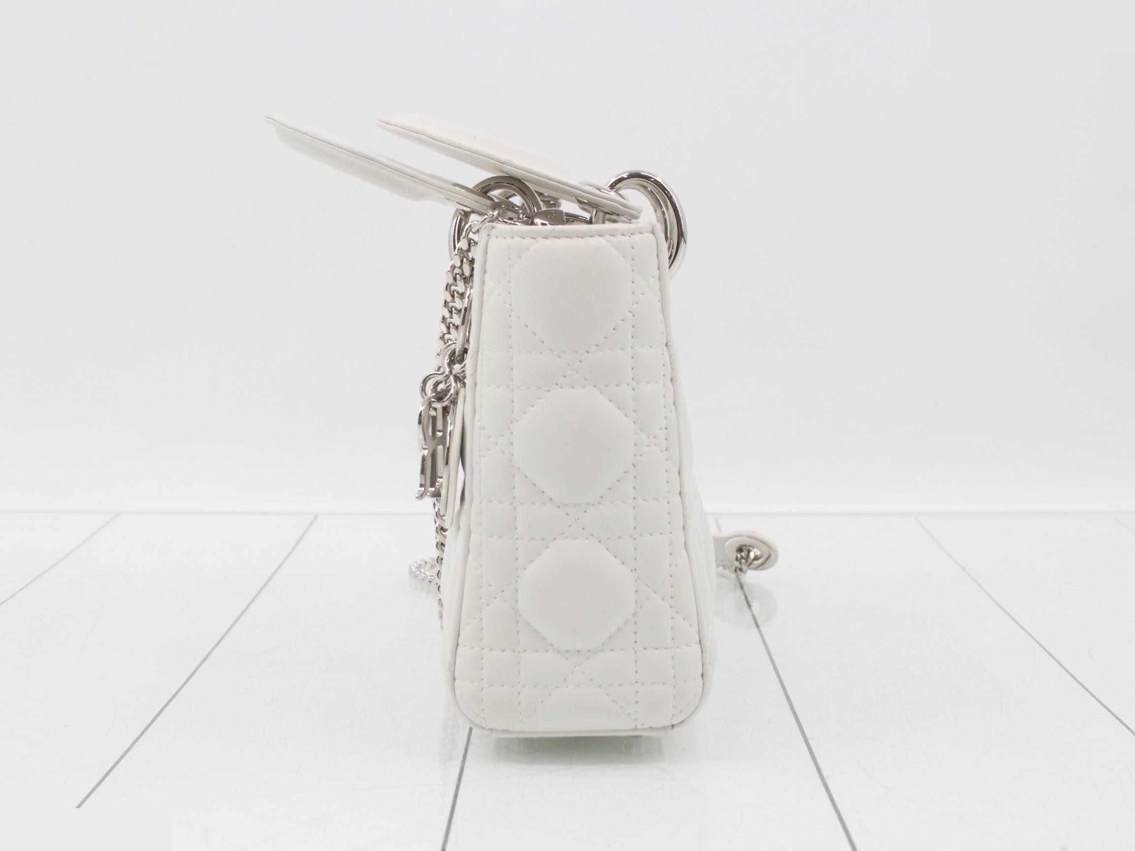 Lady Dior Lambskin Shoulder Bag — view 3