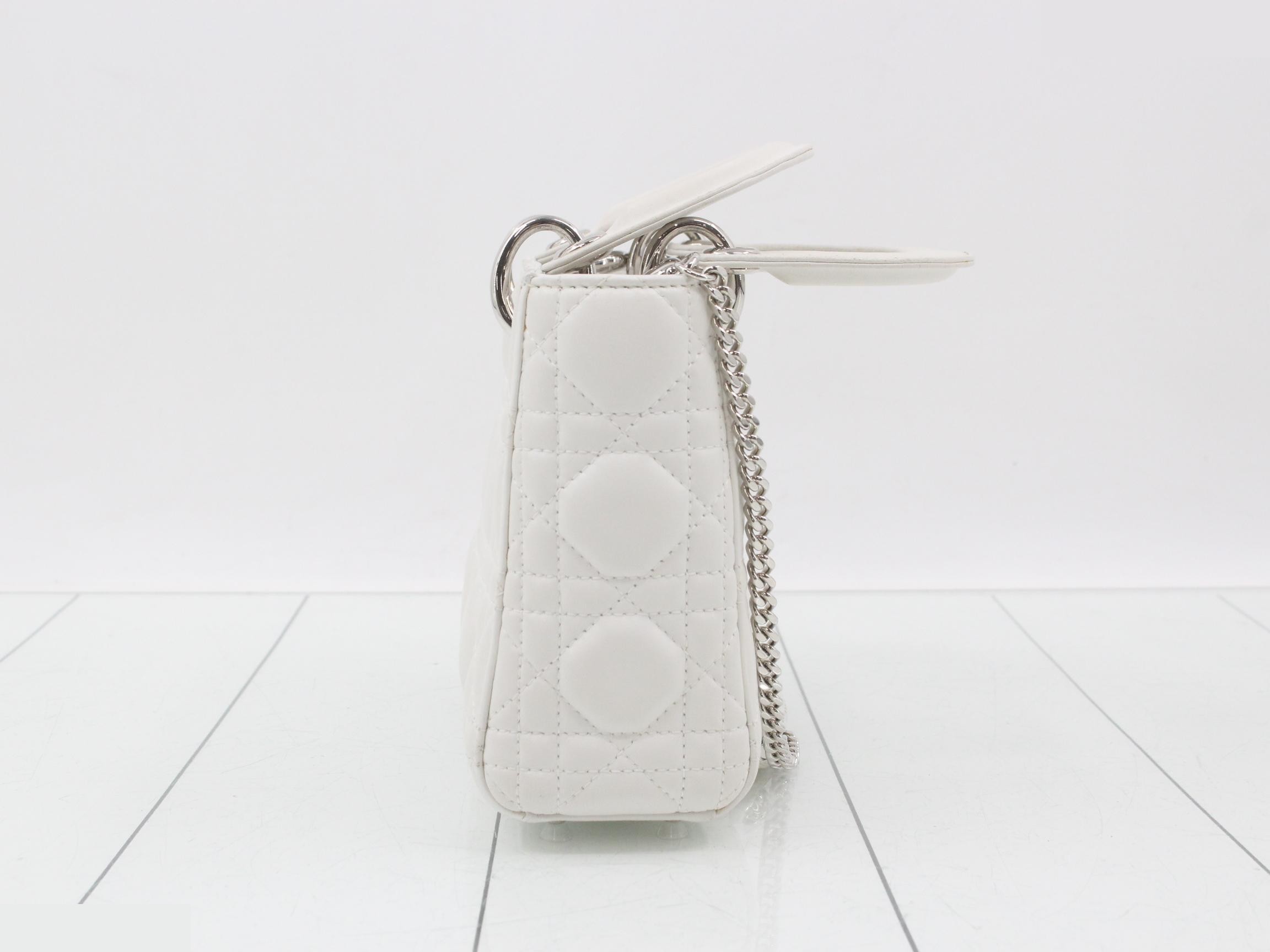 Lady Dior Lambskin Shoulder Bag — view 4