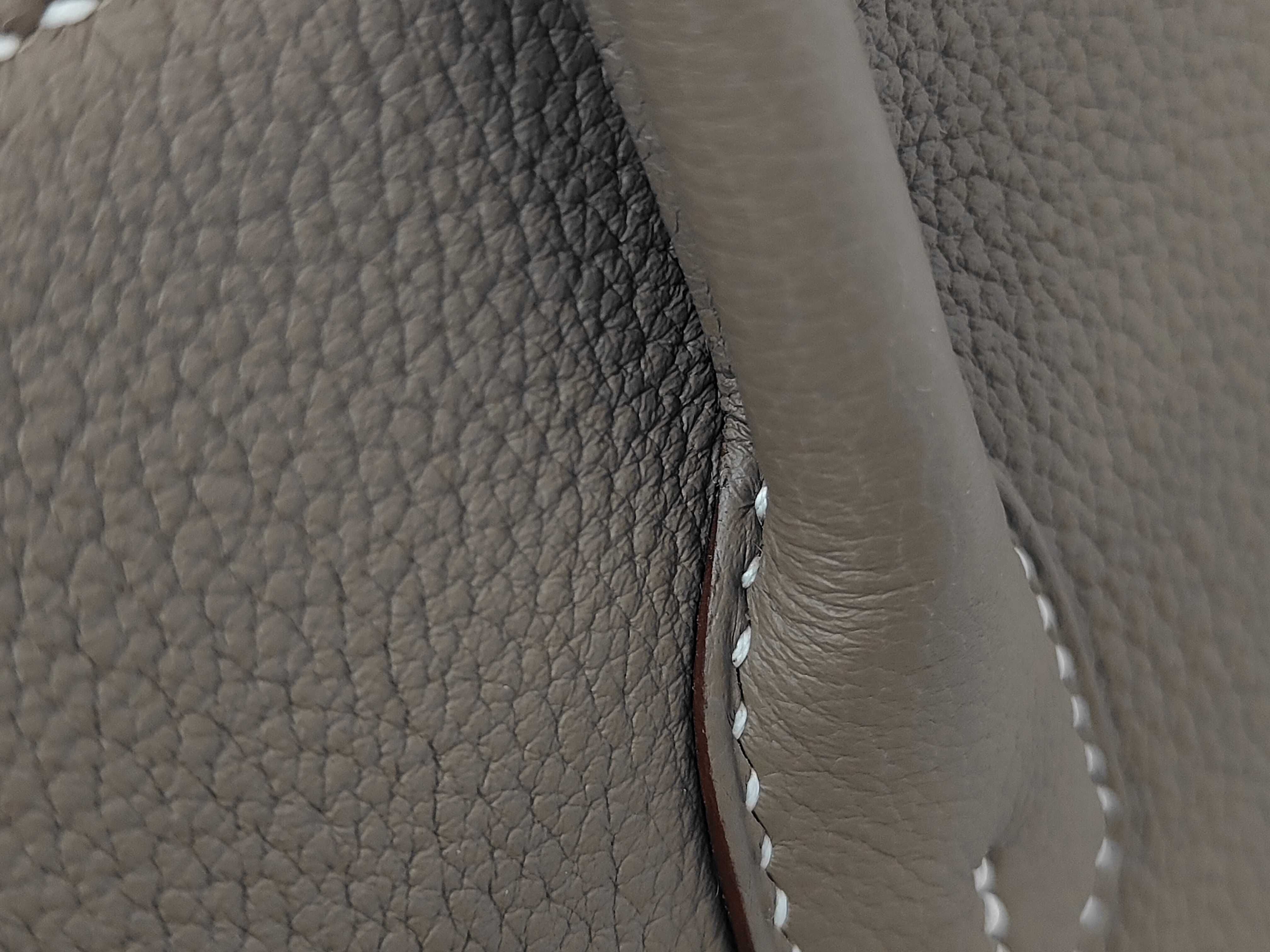 Birkin 25 Togo Etoupe Silver Hardware G Stamp Handbag — view 6