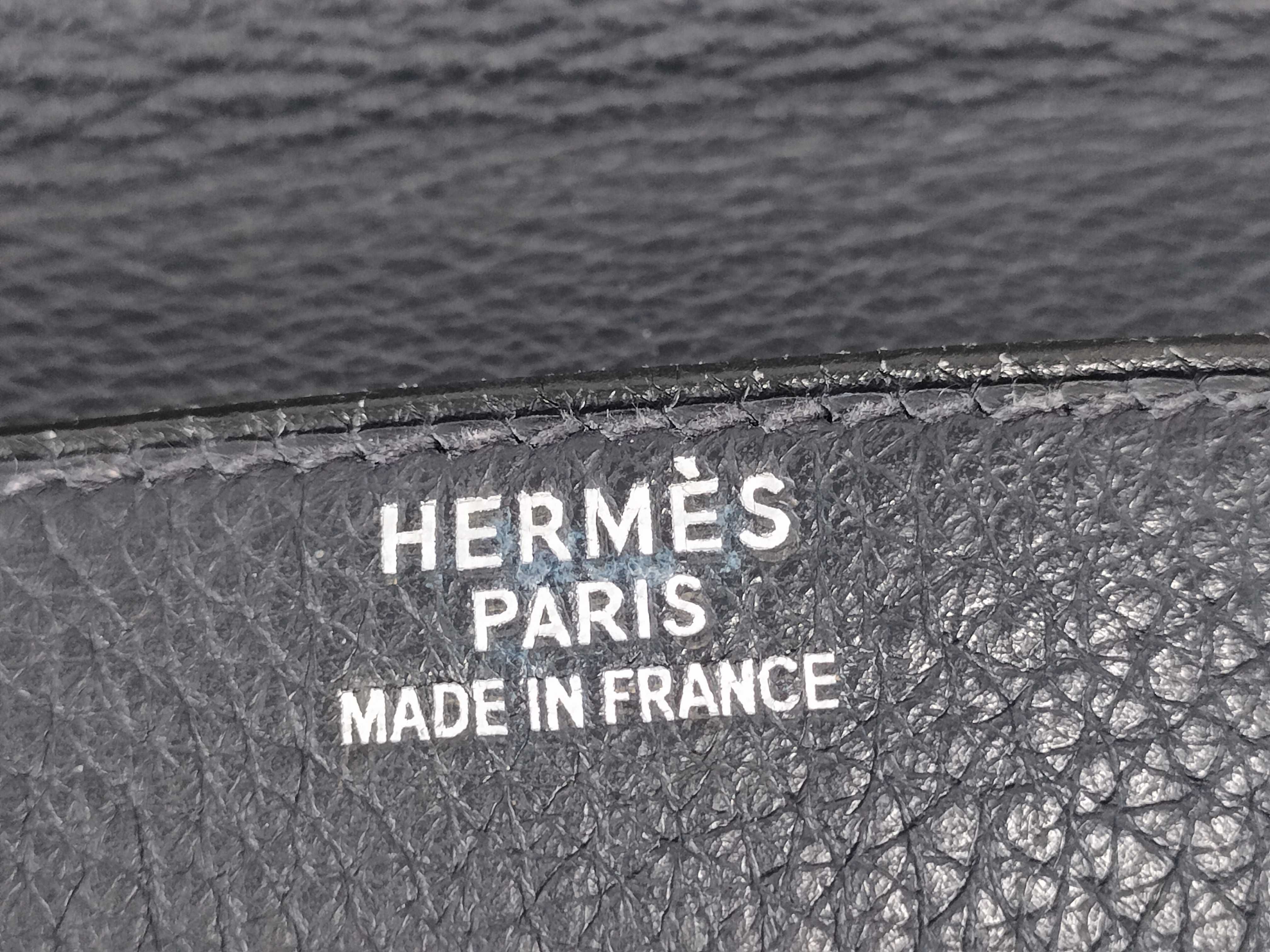 Sac à Dépêches 38 Togo Black E stamp Silver hardware Business bag — view 12
