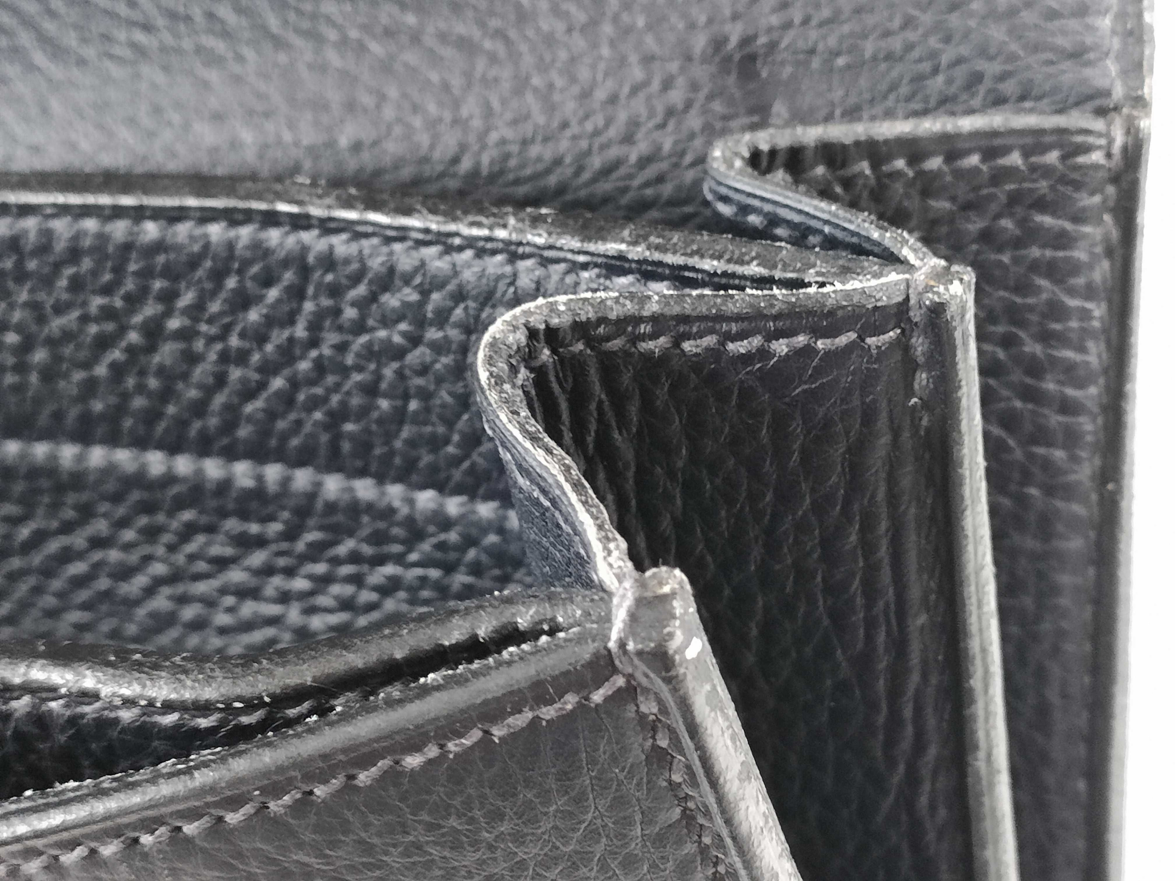 Sac à Dépêches 38 Togo Black E stamp Silver hardware Business bag — view 15