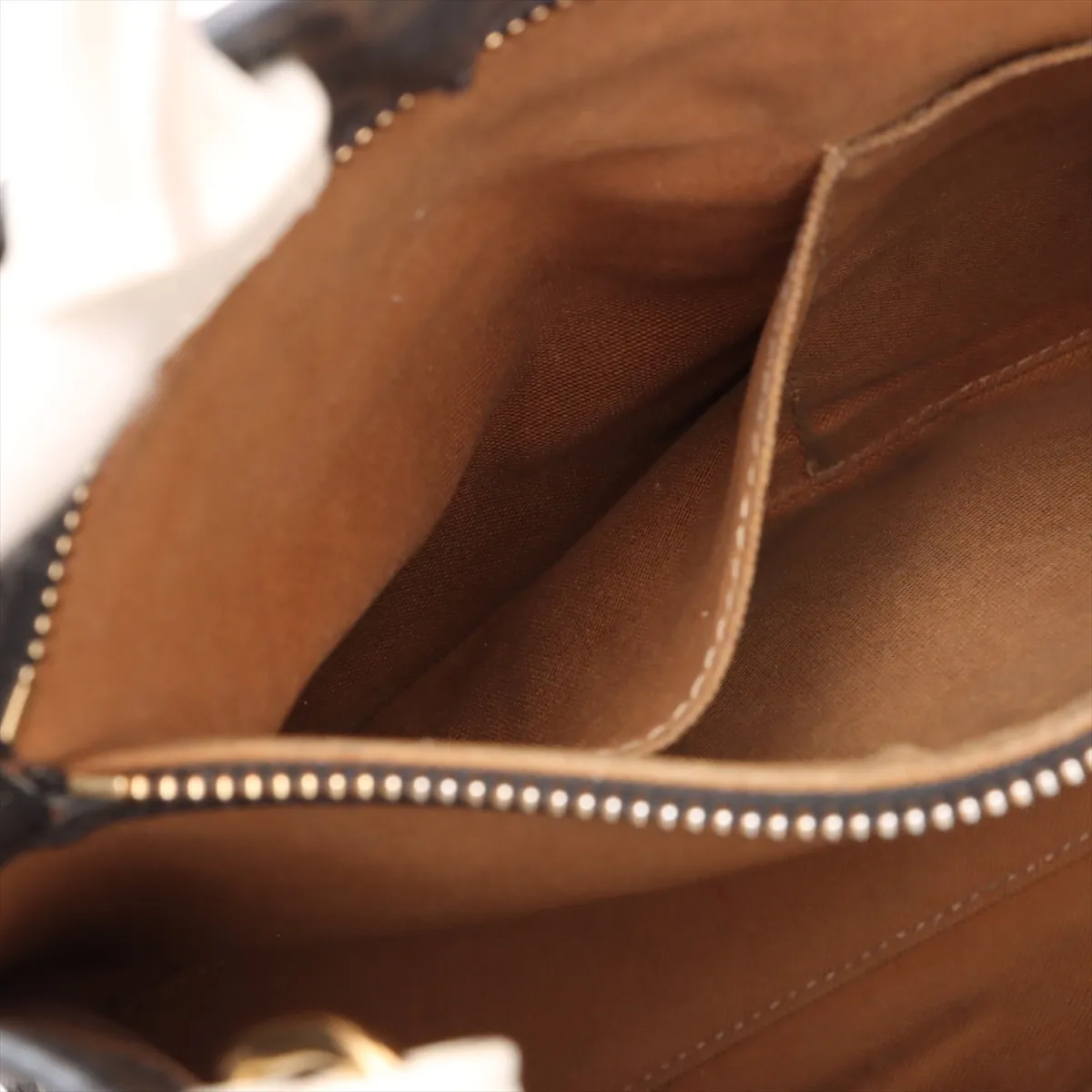 Triomphe Vertical Cover PVC x Leather 2WAY Handbag Brown — view 10