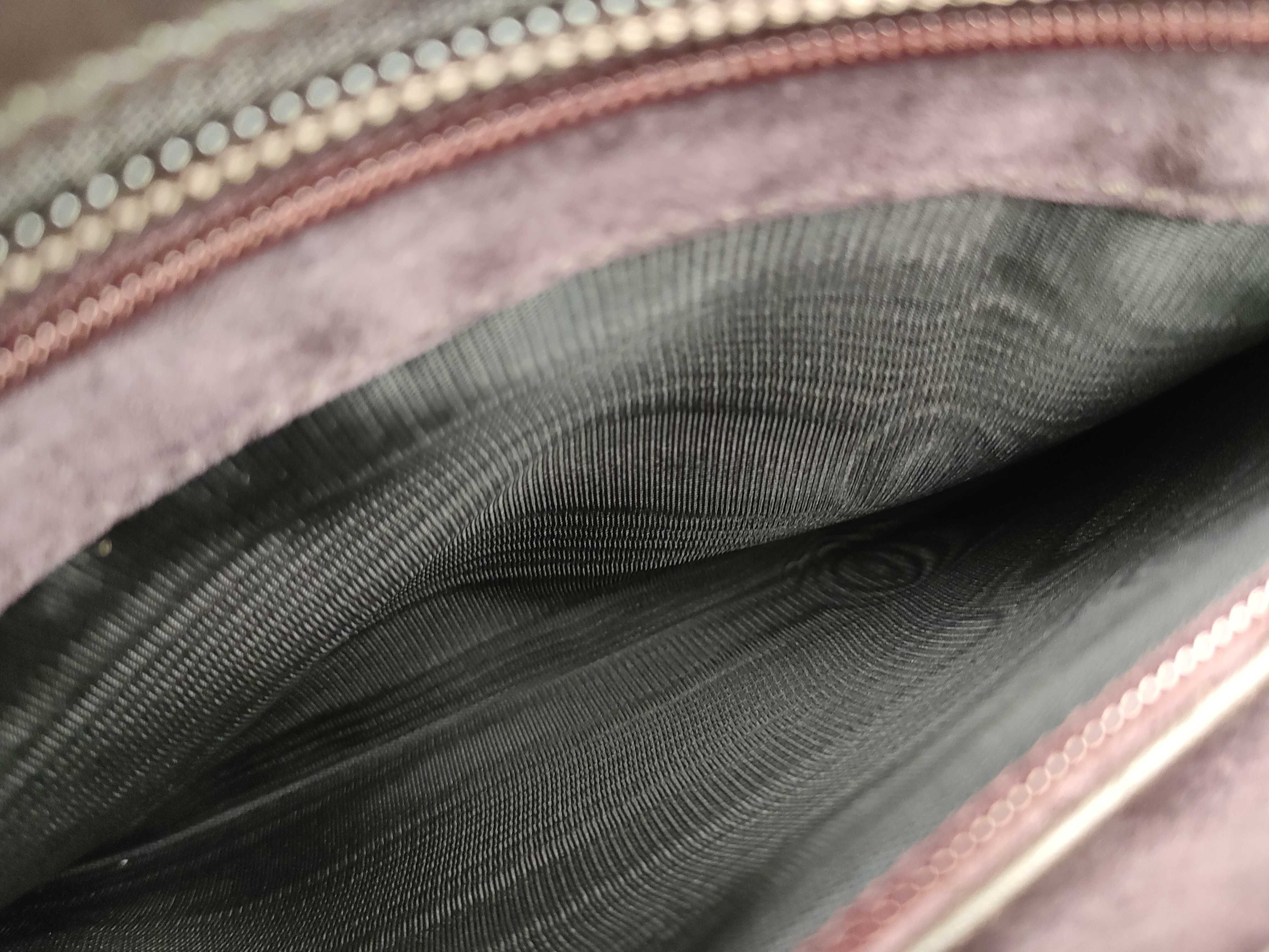 Leather Shoulder Bag, Dark Brown — view 13