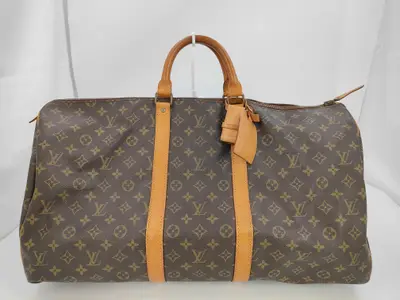 Monogram M41424 Keepall 55 Boston Bag